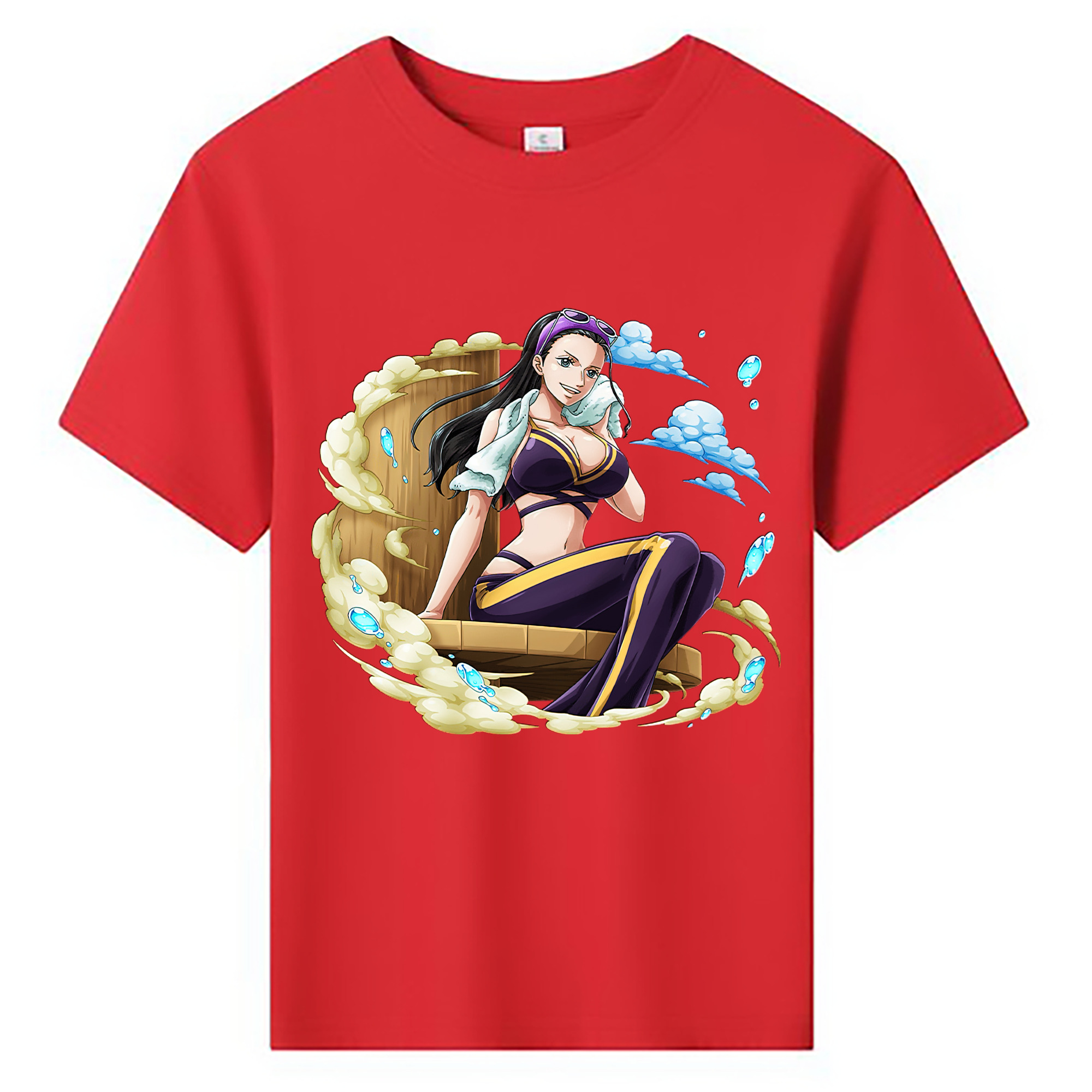 ワンピース ニコ・ロビン ONE PIECE Nico Robin 綿100％キッズTシャツ（フロントプリント）