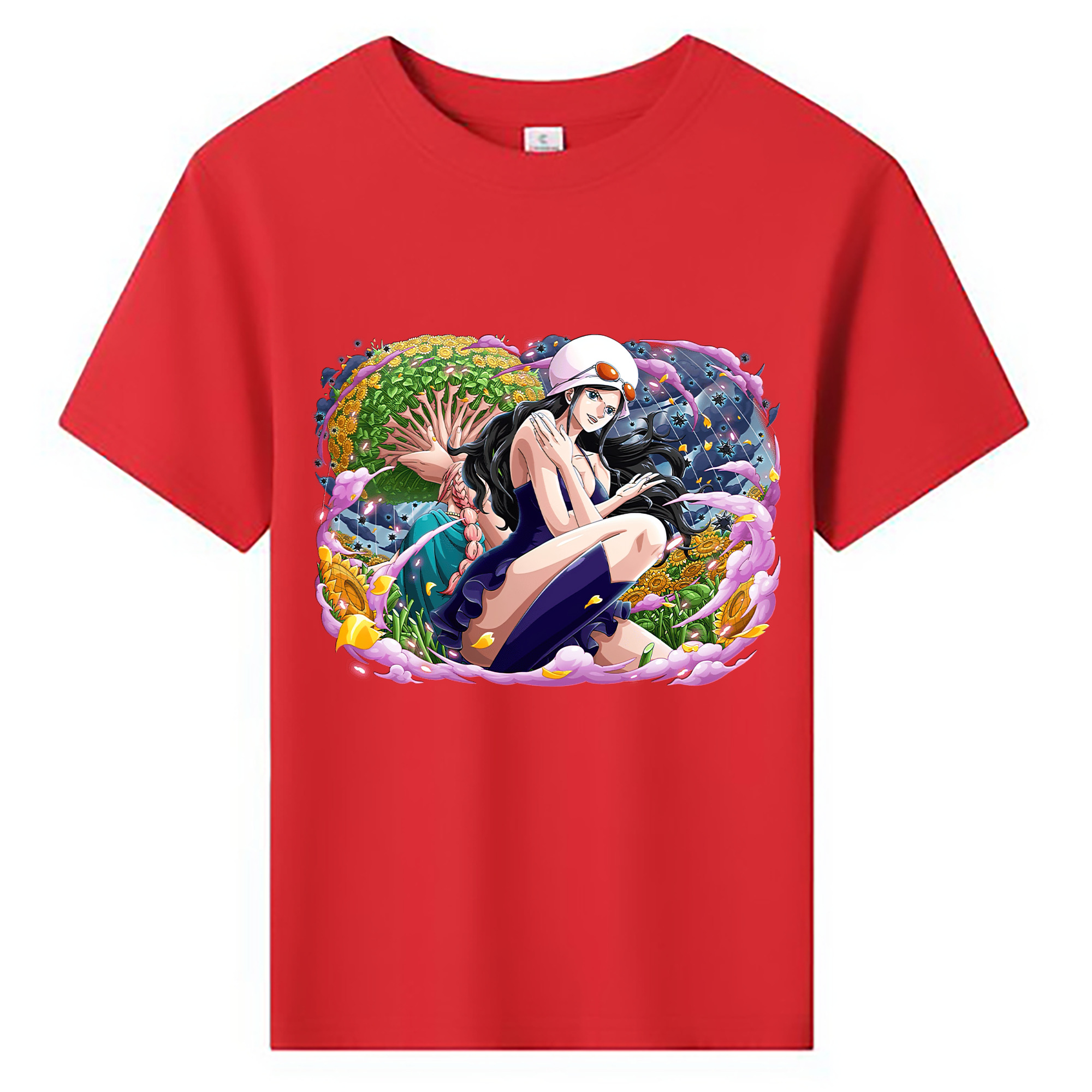 ワンピース ニコ・ロビン ONE PIECE Nico Robin 綿100％キッズTシャツ（フロントプリント）