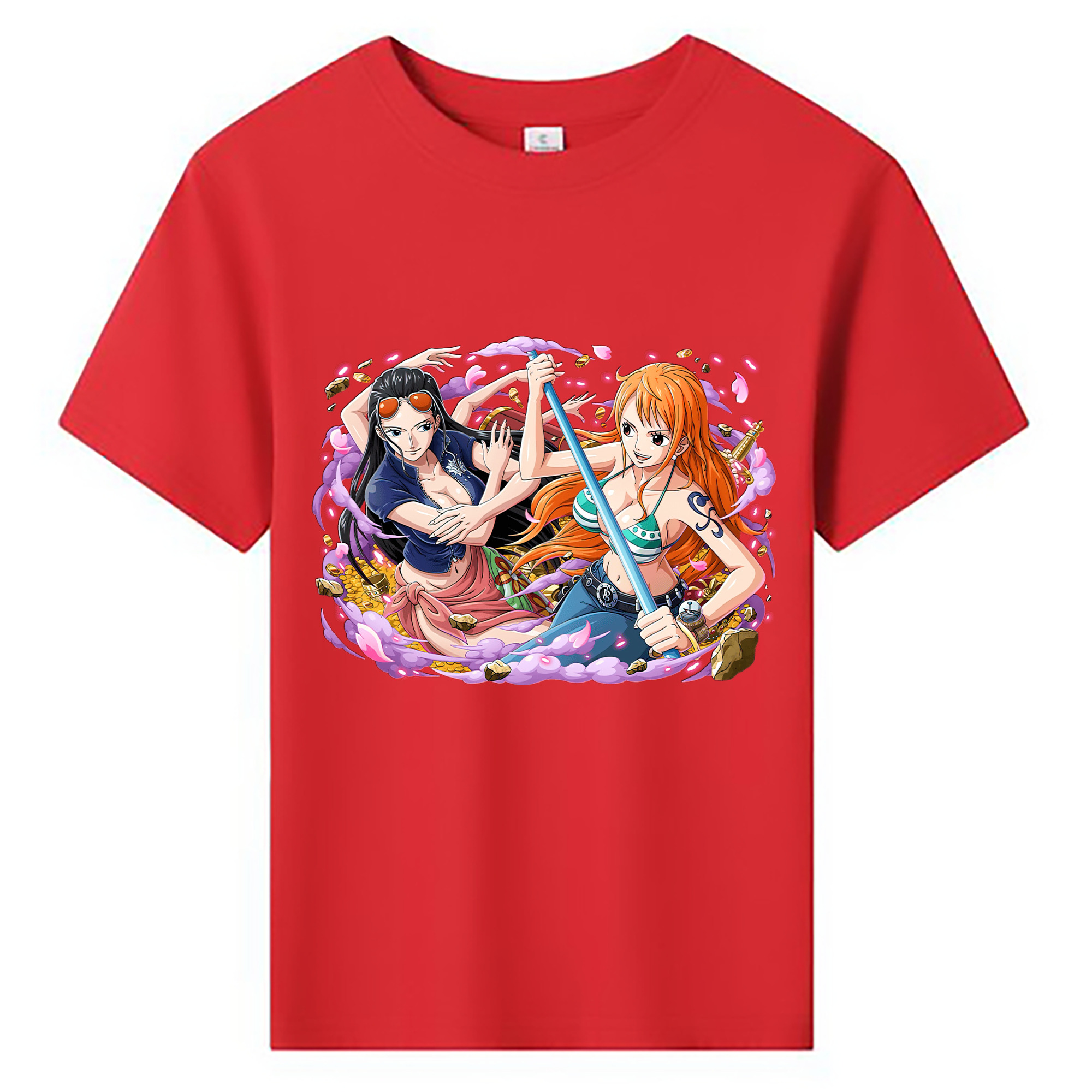 ワンピース ニコ・ロビン ONE PIECE Nico Robin 綿100％キッズTシャツ（フロントプリント）