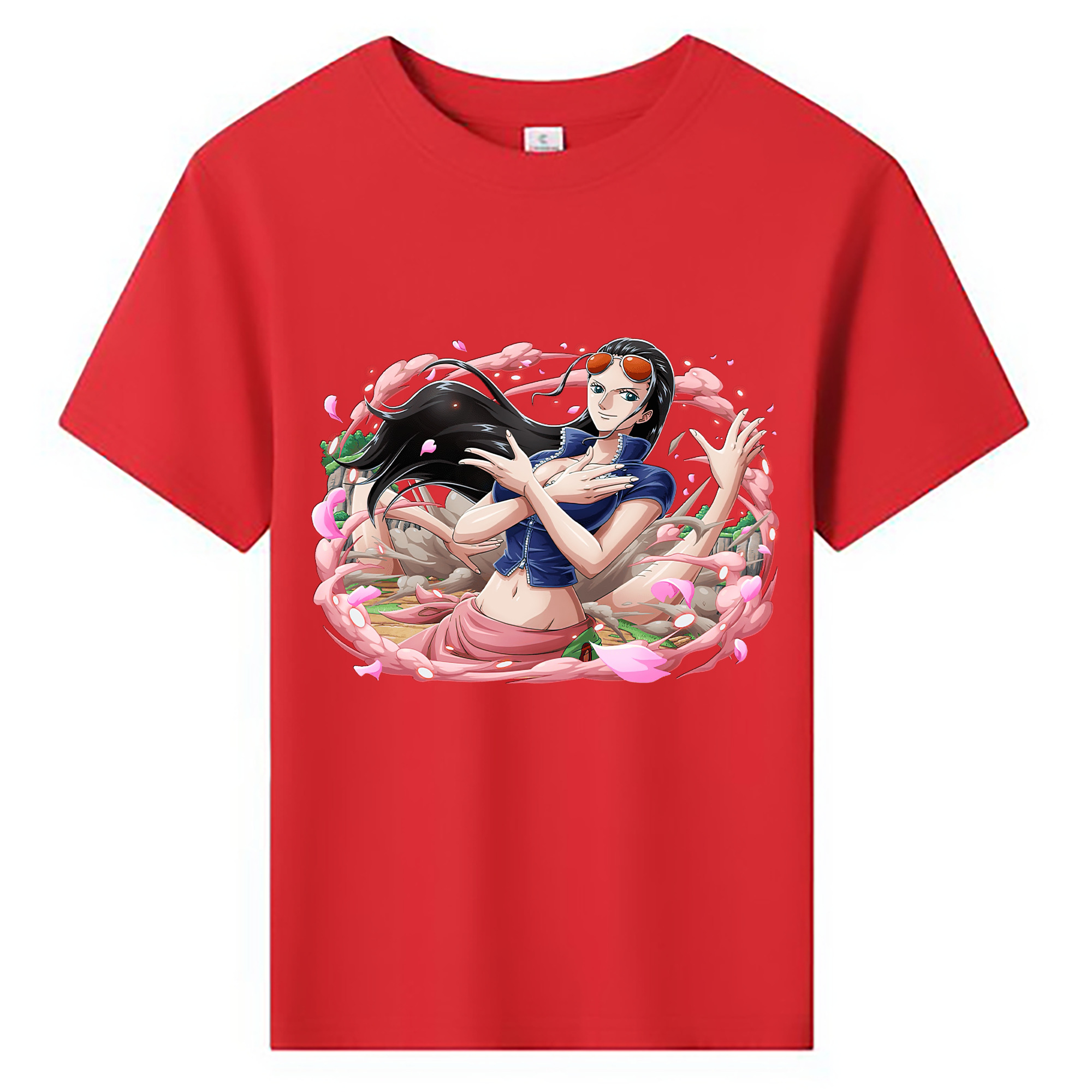 ワンピース ニコ・ロビン ONE PIECE Nico Robin 綿100％キッズTシャツ（フロントプリント）