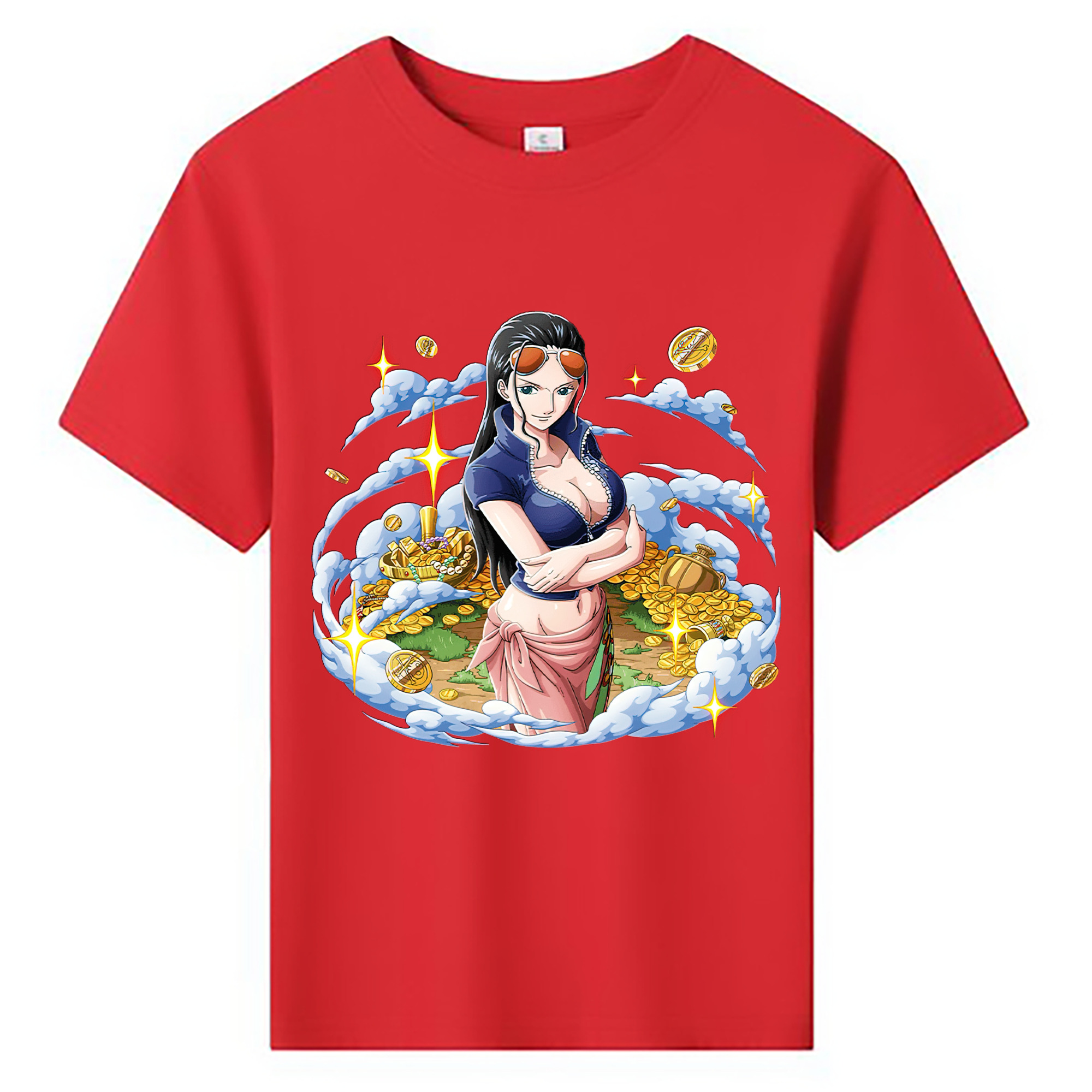 ワンピース ニコ・ロビン ONE PIECE Nico Robin 綿100％キッズTシャツ（フロントプリント）