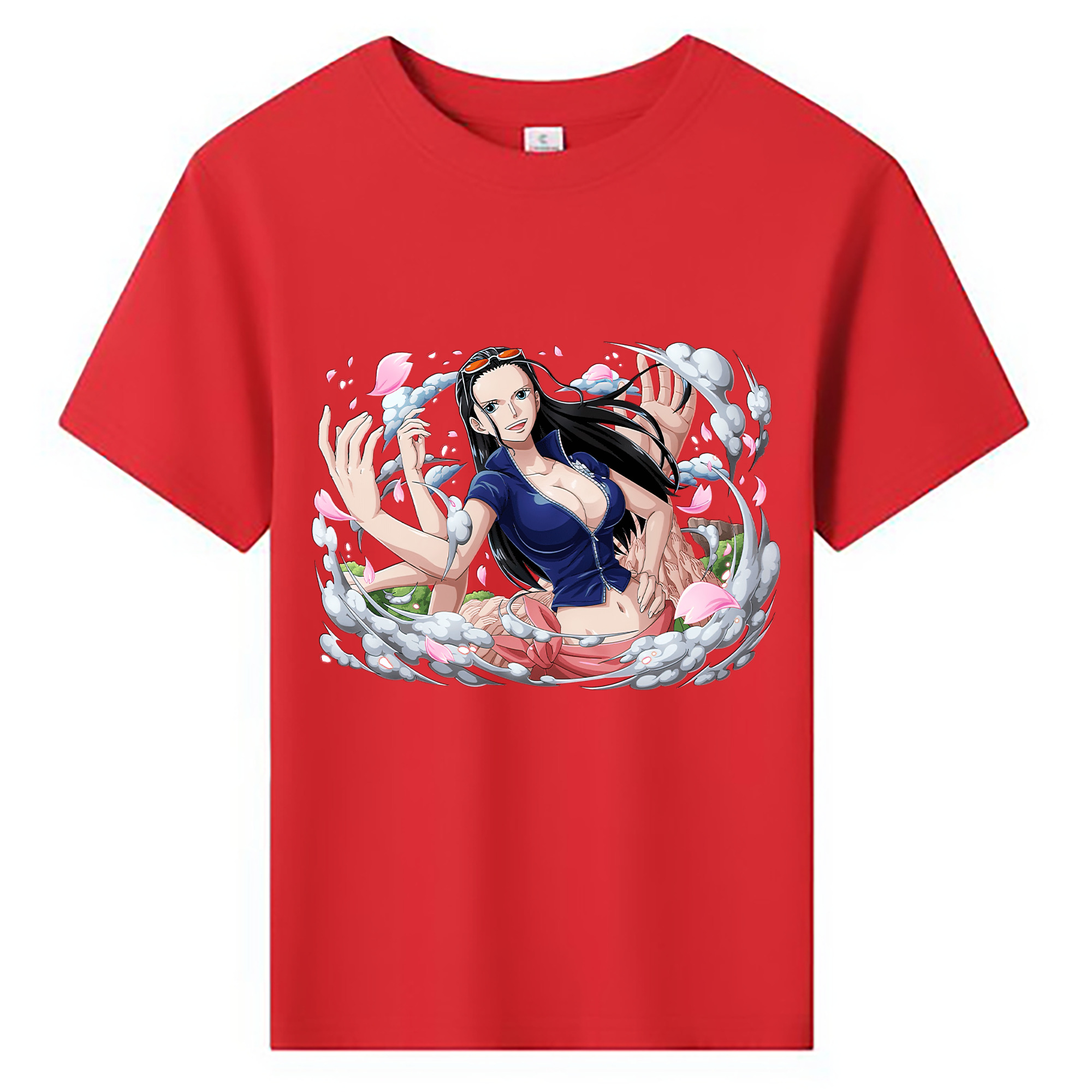 ワンピース ニコ・ロビン ONE PIECE Nico Robin 綿100％キッズTシャツ（フロントプリント）