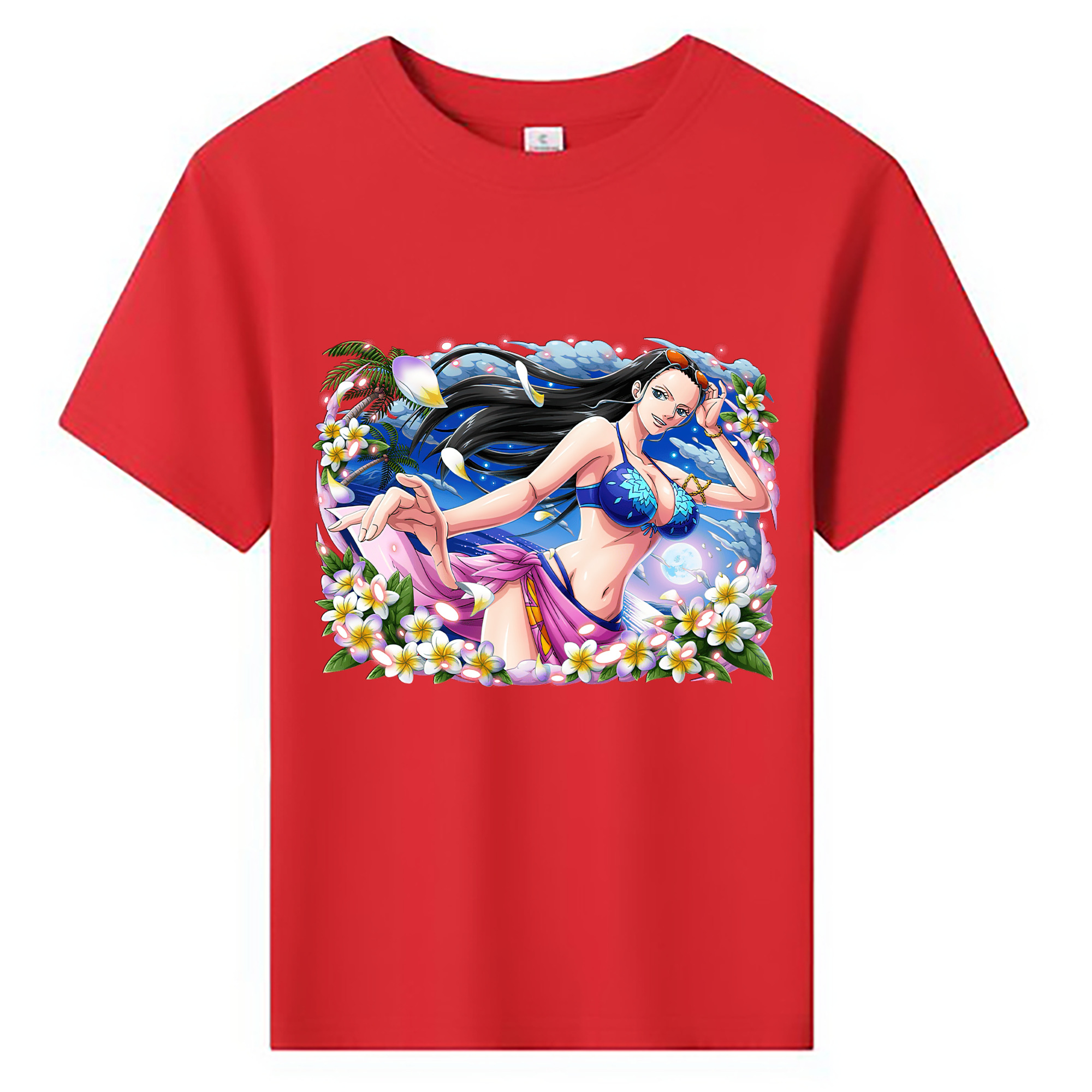 ワンピース ニコ・ロビン ONE PIECE Nico Robin 綿100％キッズTシャツ（フロントプリント）