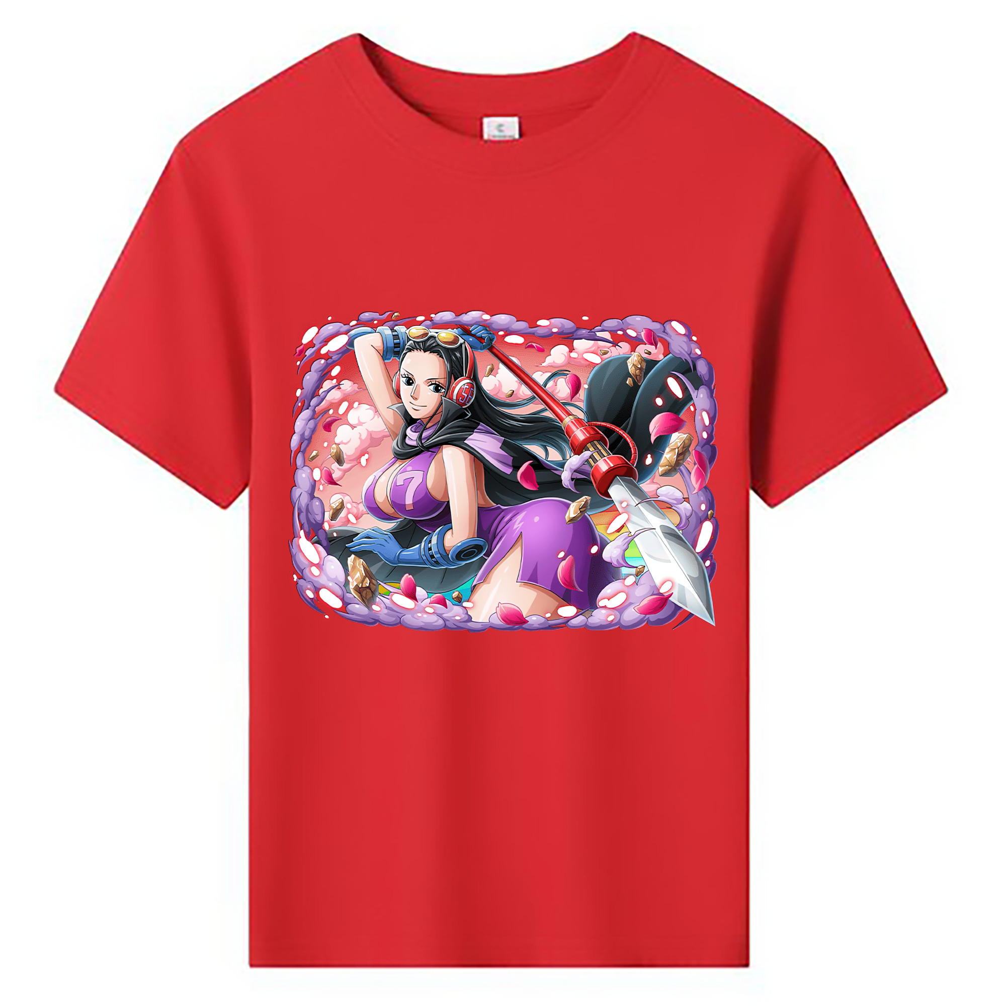 ワンピース ニコ・ロビン ONE PIECE Nico Robin 綿100％キッズTシャツ（フロントプリント）