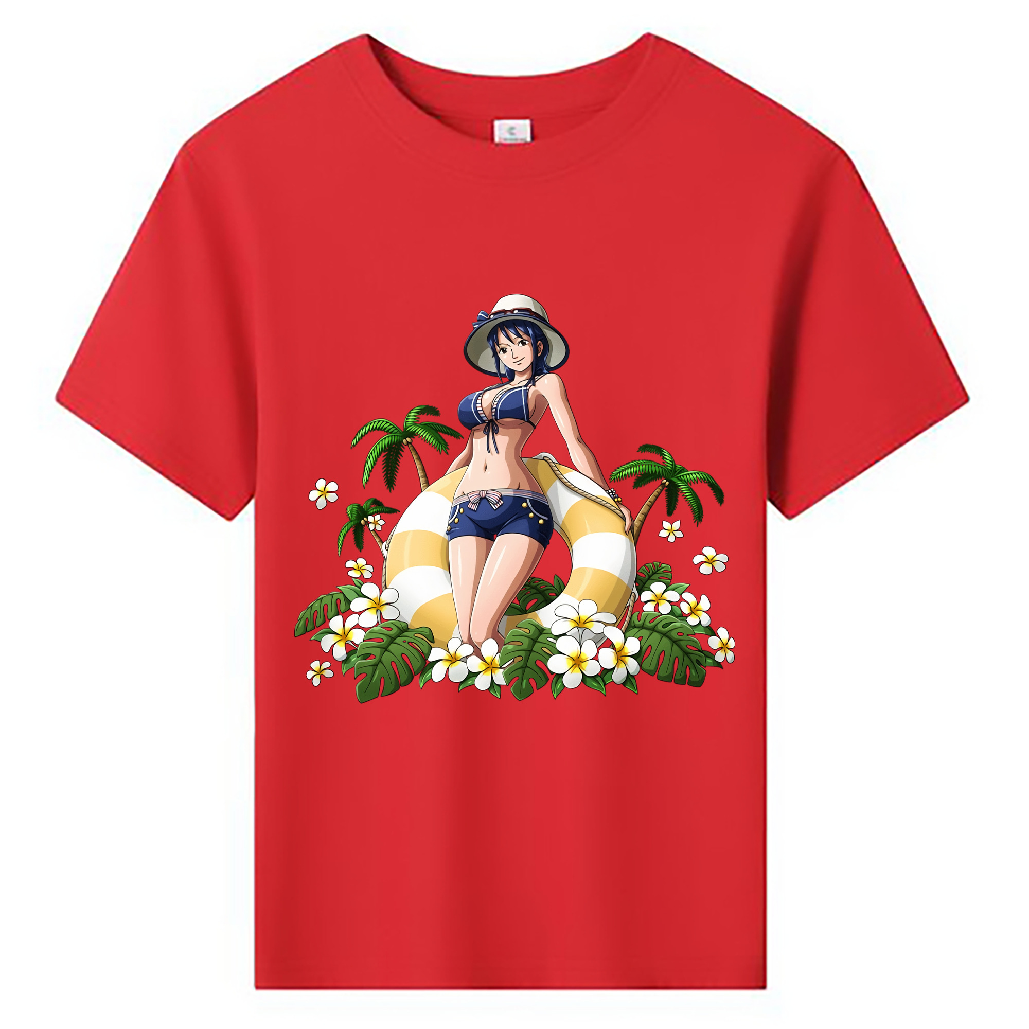 ワンピース ニコ・ロビン ONE PIECE Nico Robin 綿100％キッズTシャツ（フロントプリント）