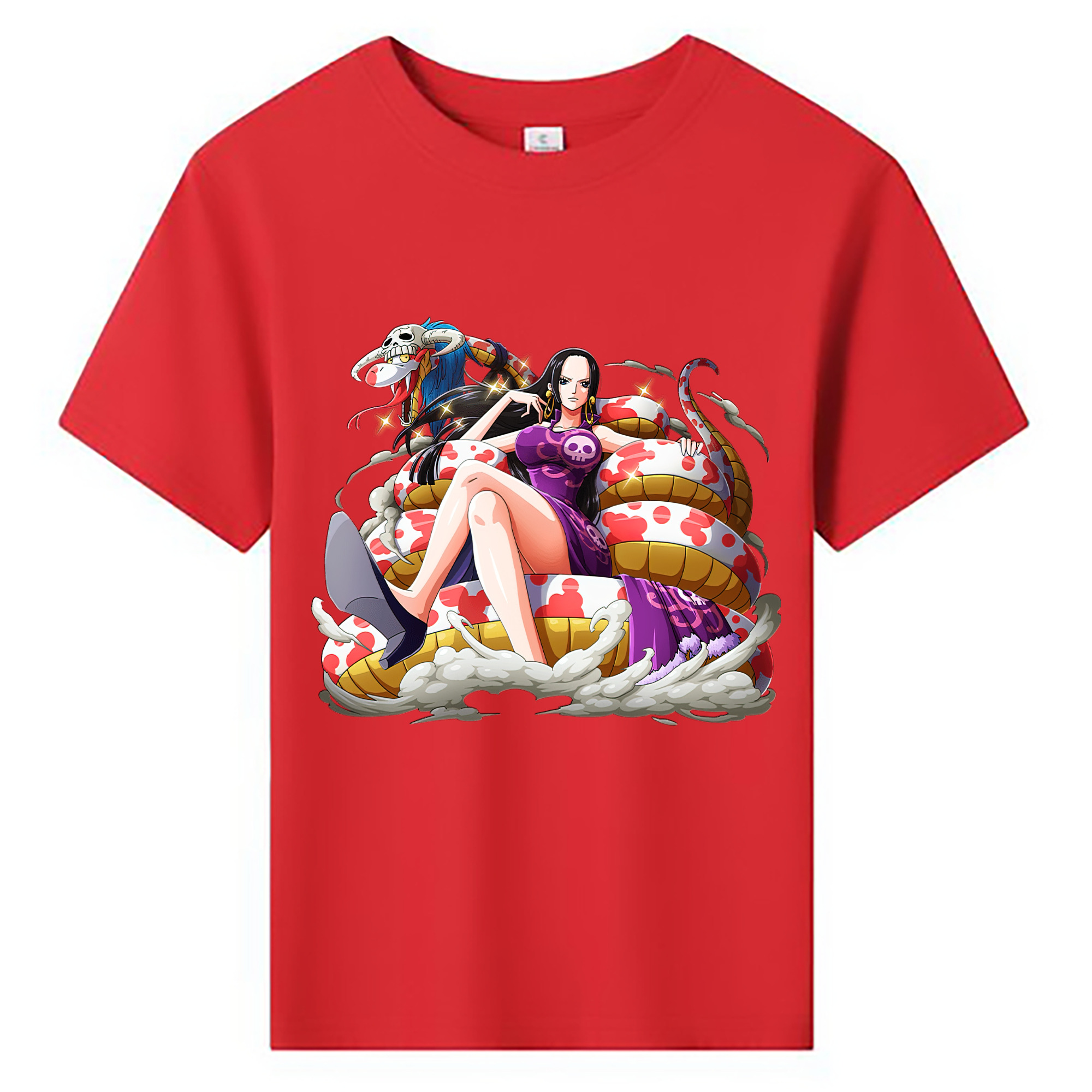 ワンピース ボア・ハンコック ONE PIECE Boa·Hancock 綿100％キッズTシャツ（フロントプリント）