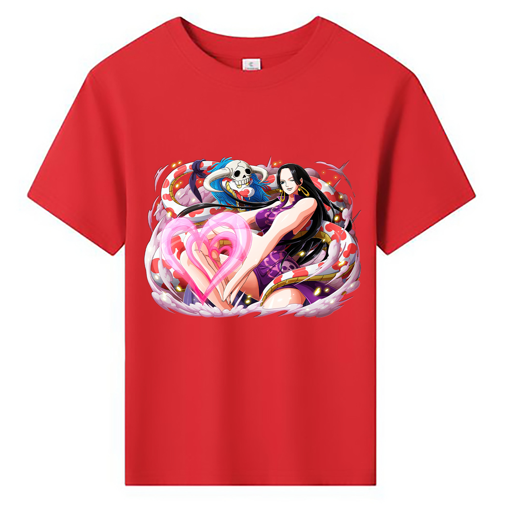 ワンピース ボア・ハンコック ONE PIECE Boa·Hancock 綿100％キッズTシャツ（フロントプリント）