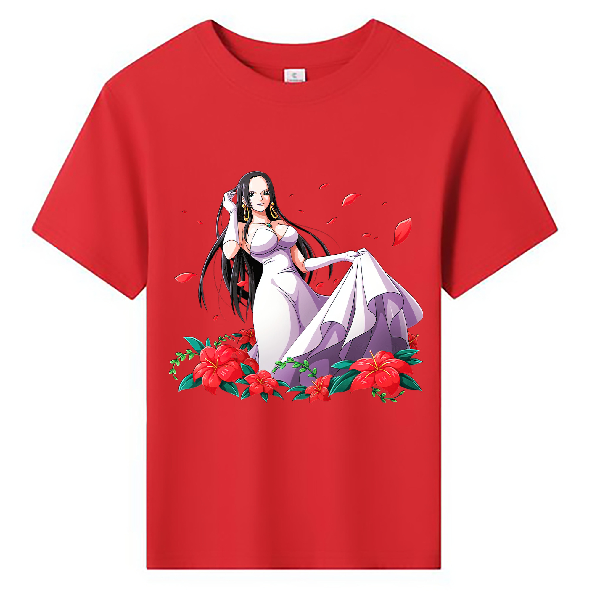 ワンピース ボア・ハンコック ONE PIECE Boa·Hancock 綿100％キッズTシャツ（フロントプリント）