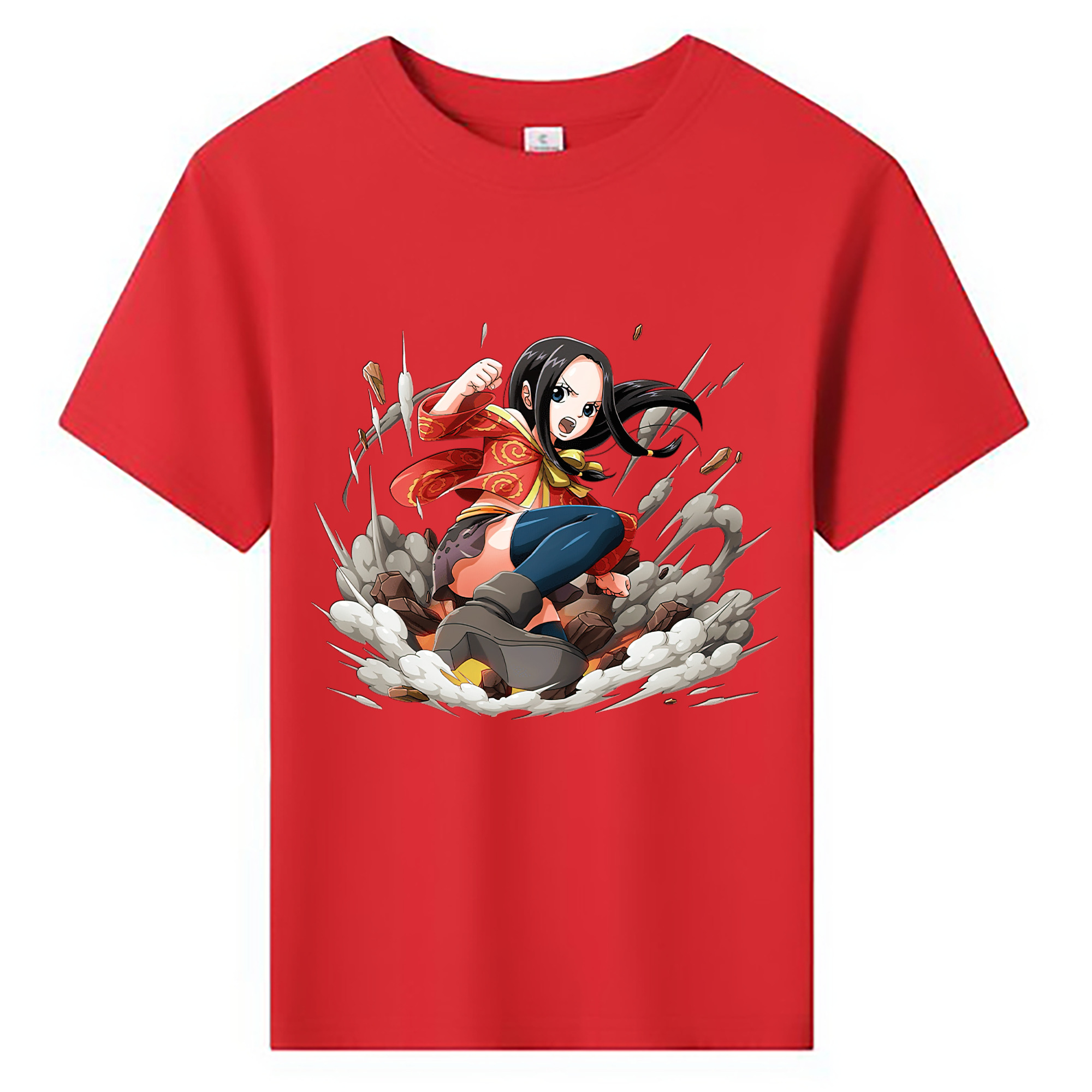 ワンピース ボア・ハンコック ONE PIECE Boa·Hancock 綿100％キッズTシャツ（フロントプリント）