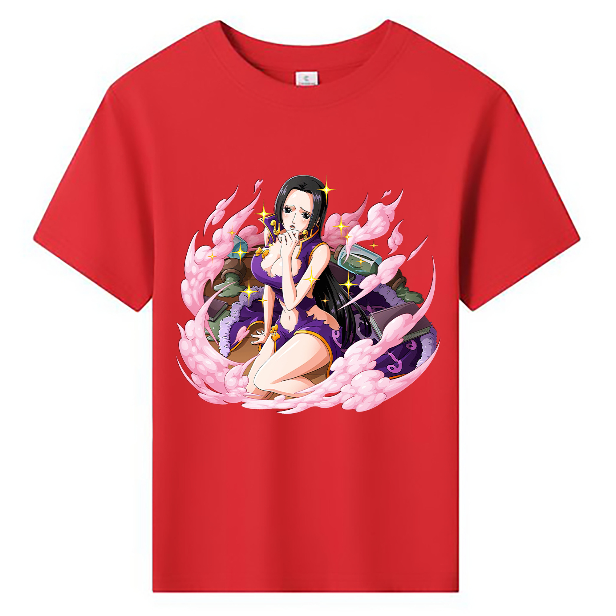 ワンピース ボア・ハンコック ONE PIECE Boa·Hancock 綿100％キッズTシャツ（フロントプリント）