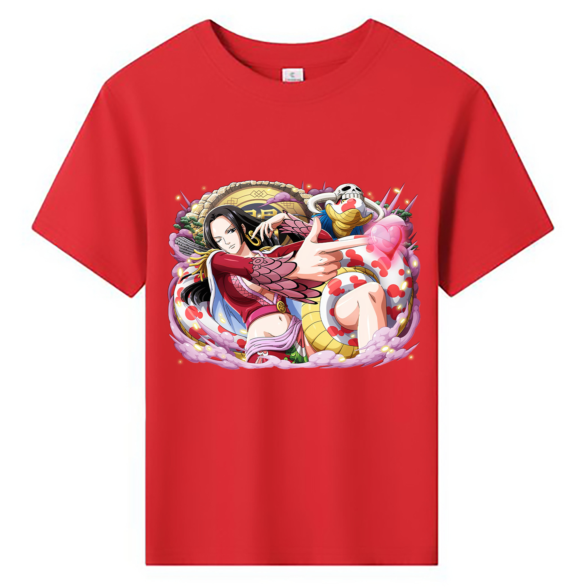 ワンピース ボア・ハンコック ONE PIECE Boa·Hancock 綿100％キッズTシャツ（フロントプリント）