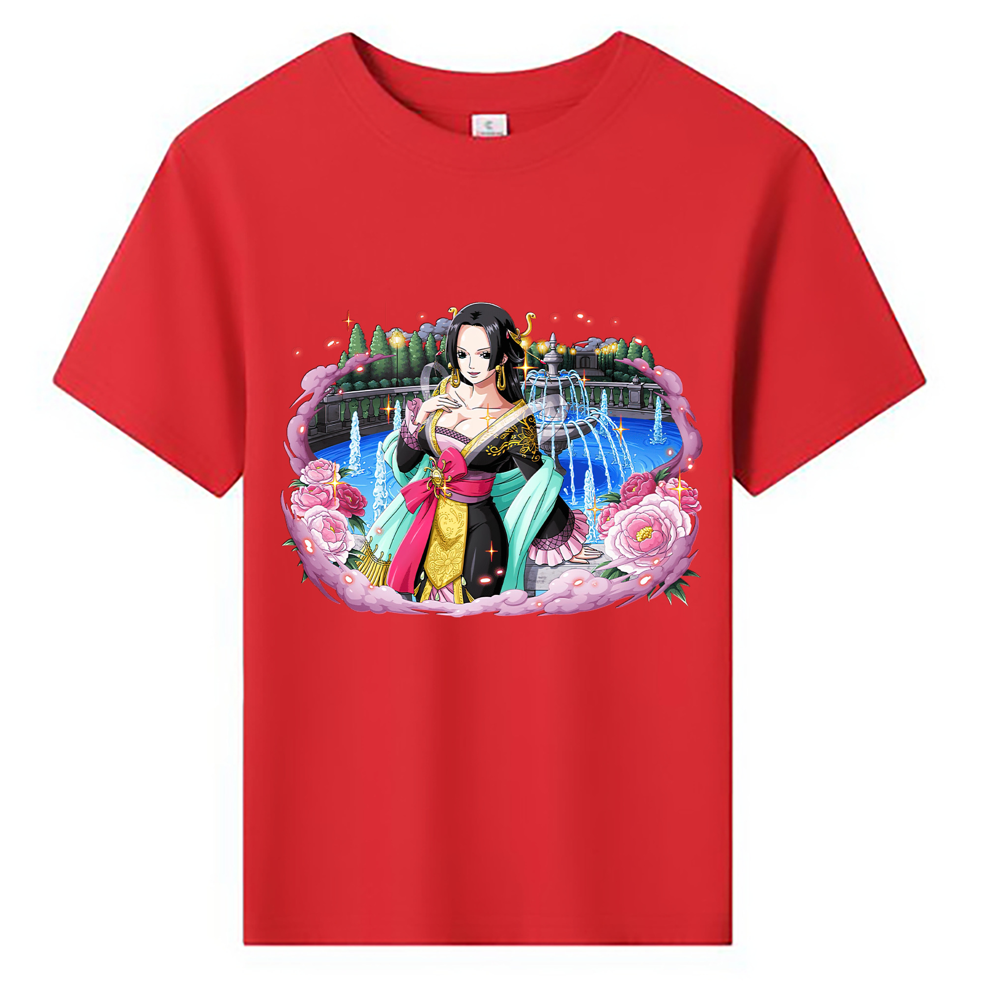 （画像用） ワンピース ボア・ハンコック ONE PIECE Boa·Hancock 綿100％キッズTシャツ（フロントプリント）
