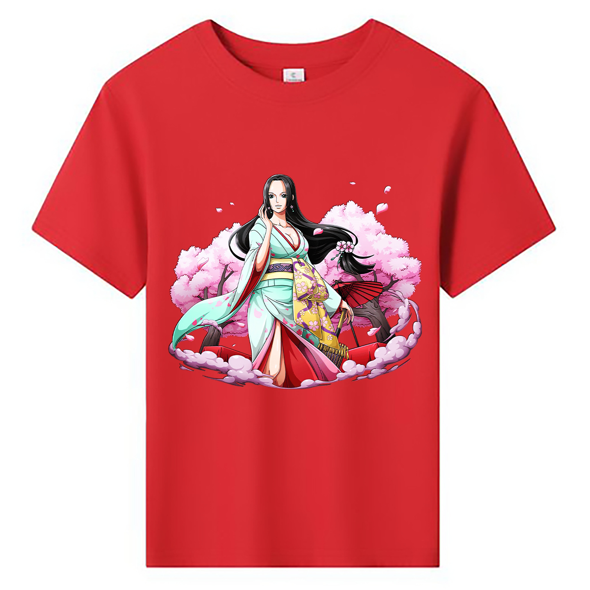 ワンピース ボア・ハンコック ONE PIECE Boa·Hancock 綿100％キッズTシャツ（フロントプリント）