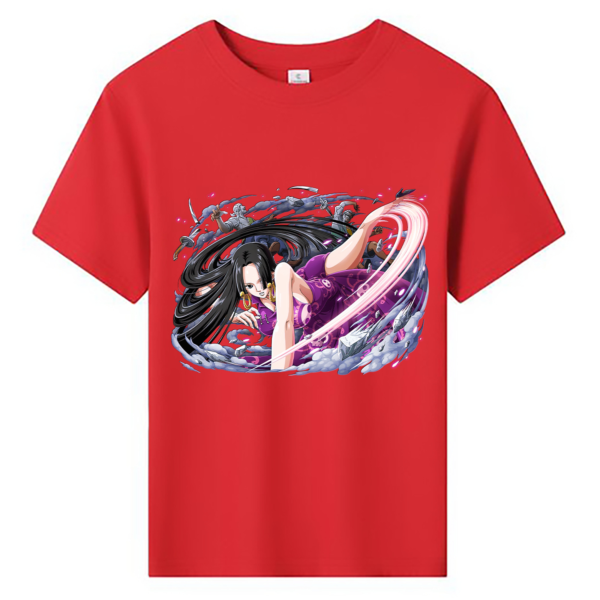 ワンピース ボア・ハンコック ONE PIECE Boa·Hancock 綿100％キッズTシャツ（フロントプリント）