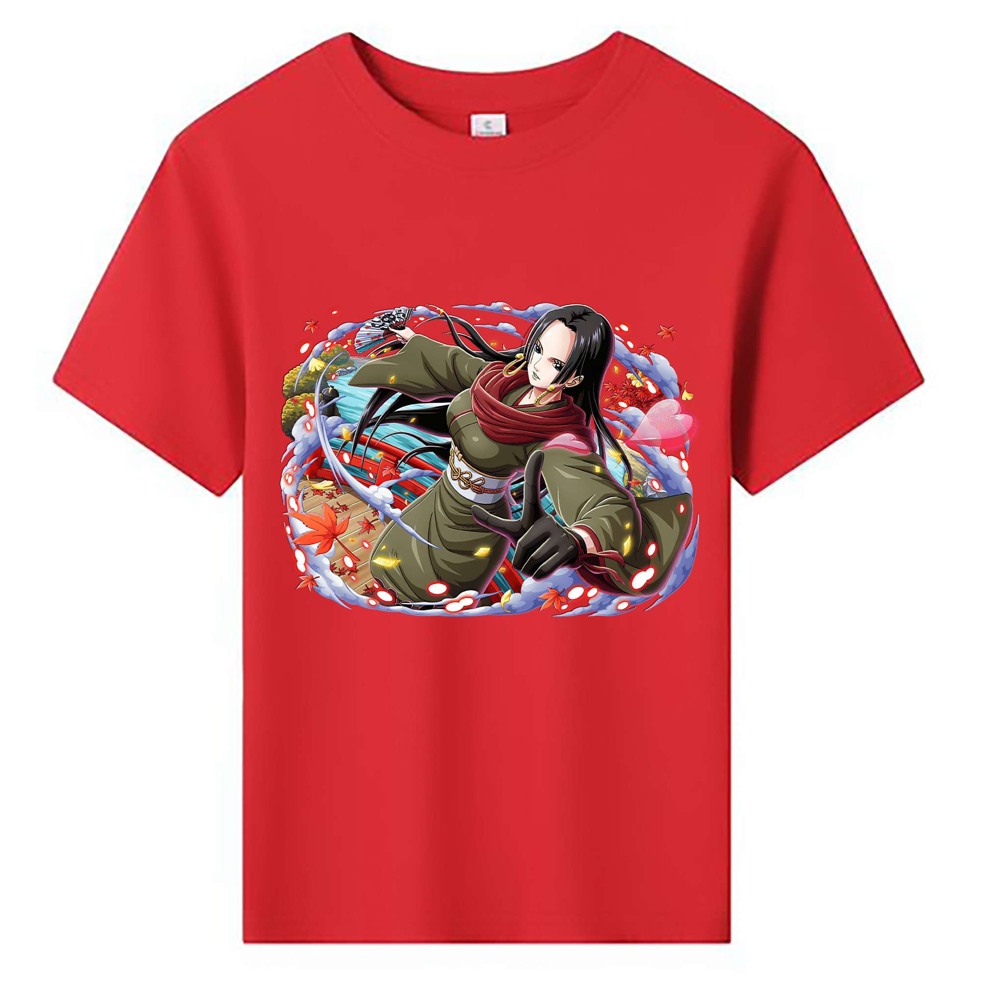 ワンピース ボア・ハンコック ONE PIECE Boa·Hancock 綿100％キッズTシャツ（フロントプリント）