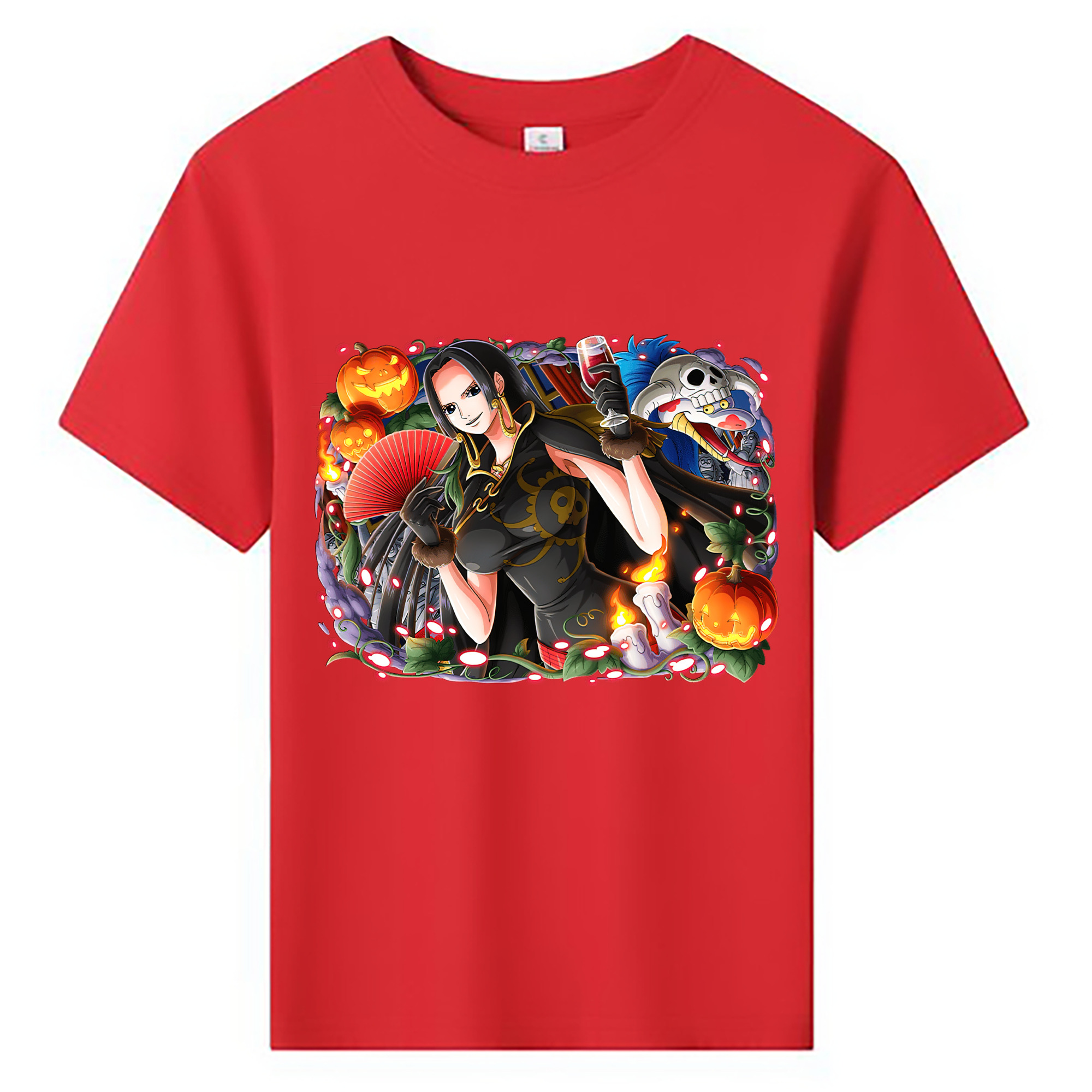 ワンピース ボア・ハンコック ONE PIECE Boa·Hancock 綿100％キッズTシャツ（フロントプリント）