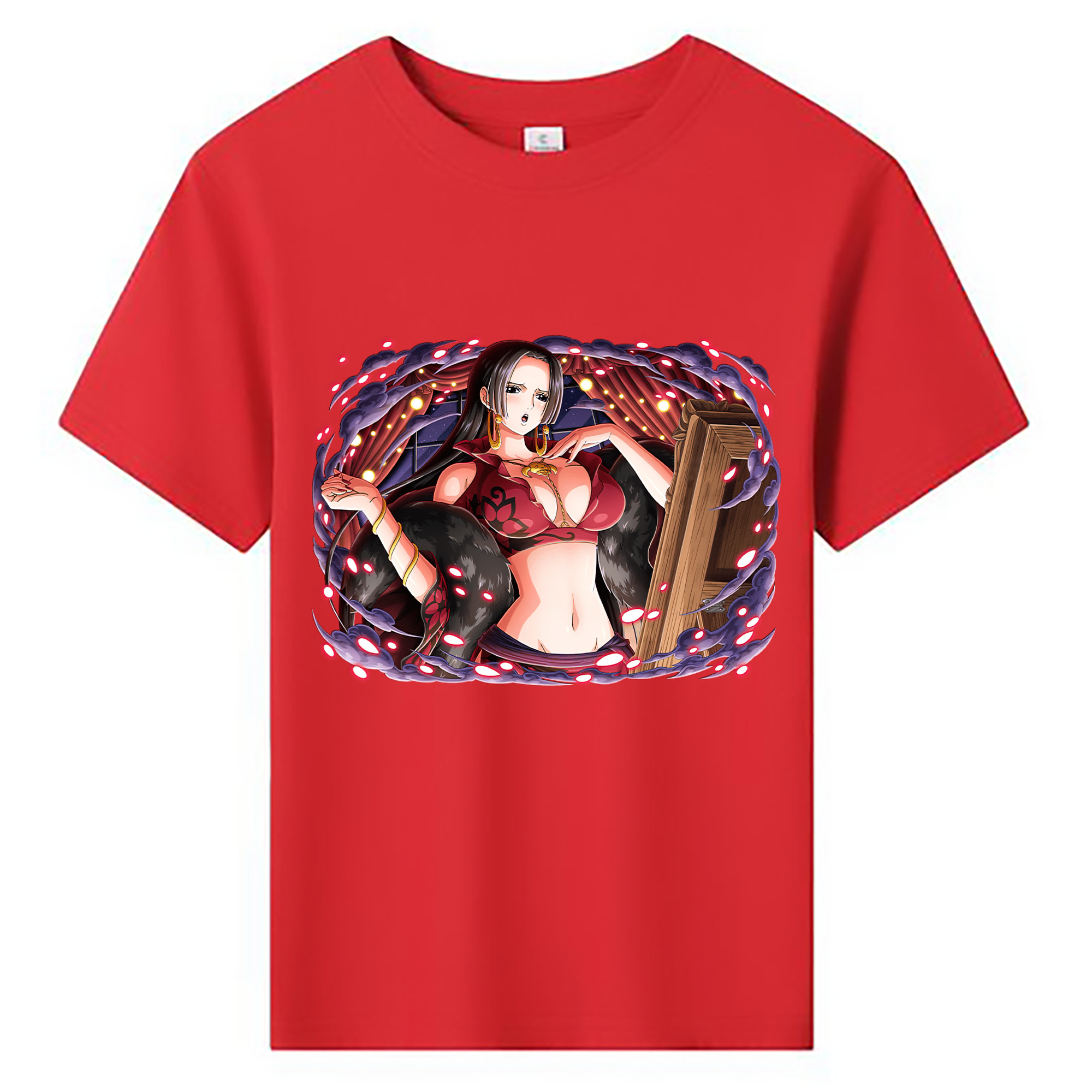 ワンピース ボア・ハンコック ONE PIECE Boa·Hancock 綿100％キッズTシャツ（フロントプリント）