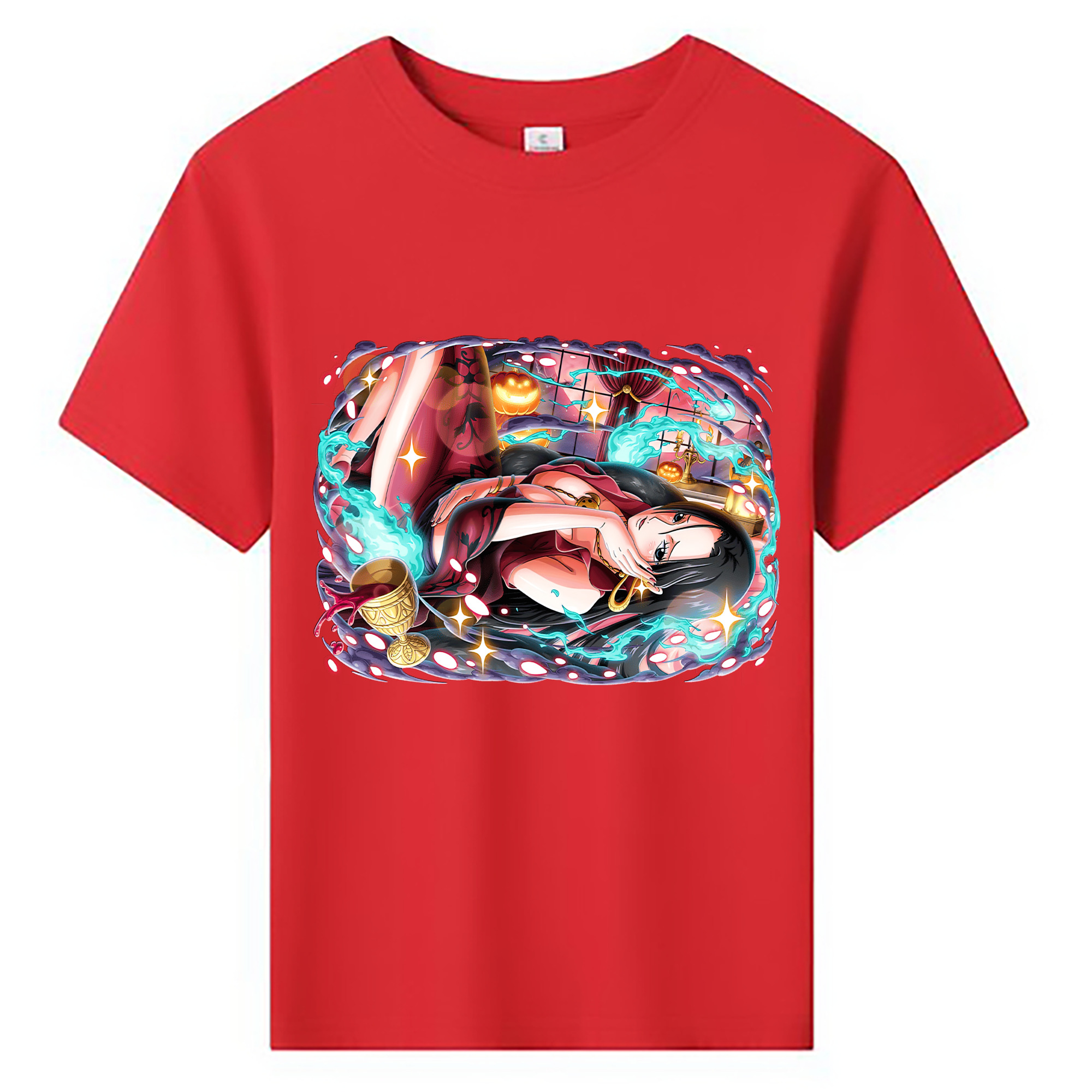ワンピース ボア・ハンコック ONE PIECE Boa·Hancock 綿100％キッズTシャツ（フロントプリント）