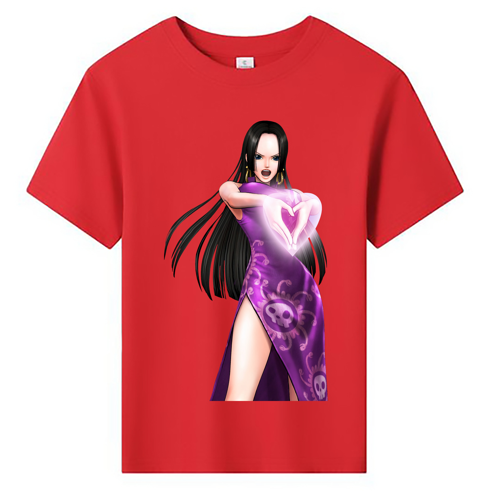ワンピース ボア・ハンコック ONE PIECE Boa·Hancock 綿100％キッズTシャツ（フロントプリント）
