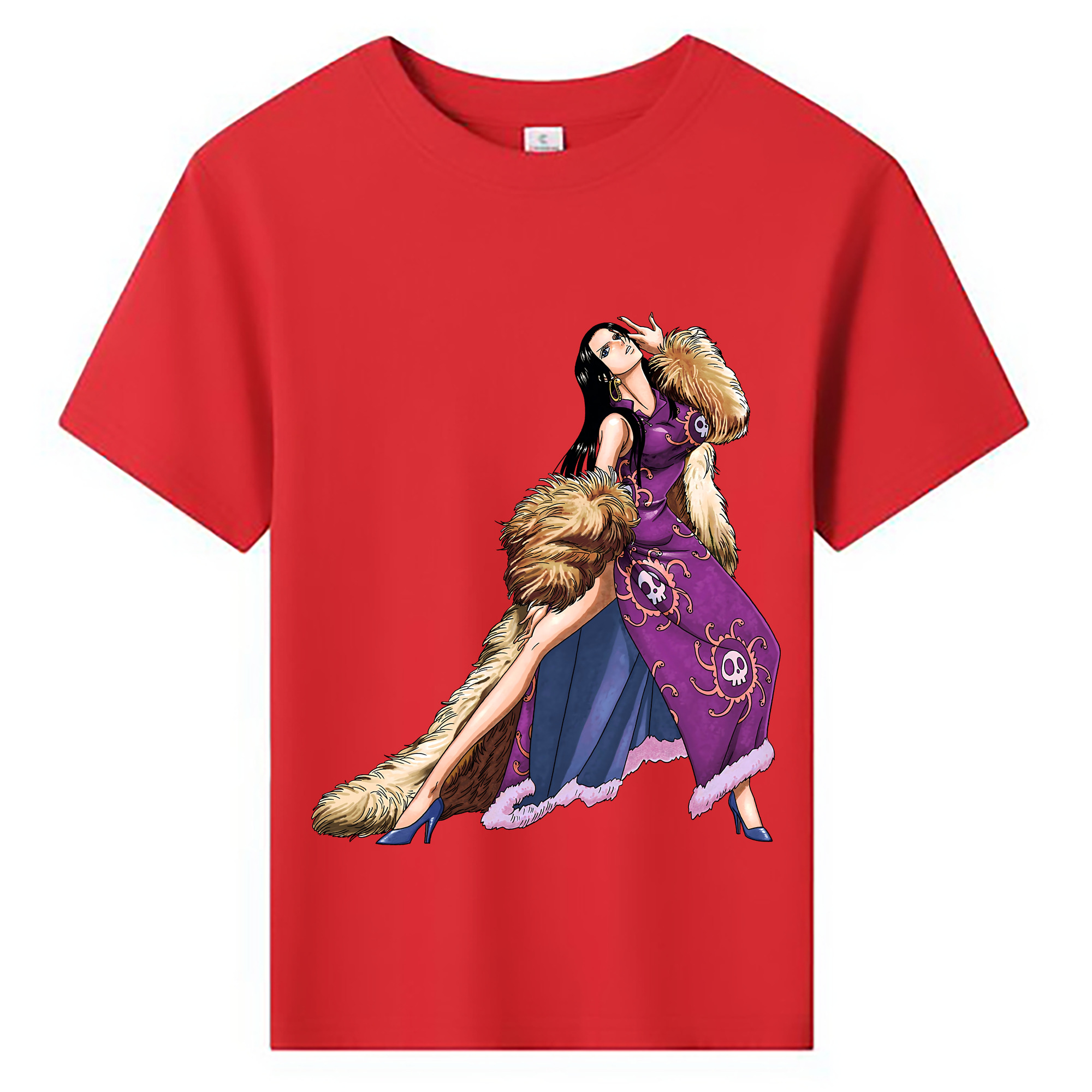 ワンピース ボア・ハンコック ONE PIECE Boa·Hancock 綿100％キッズTシャツ（フロントプリント）