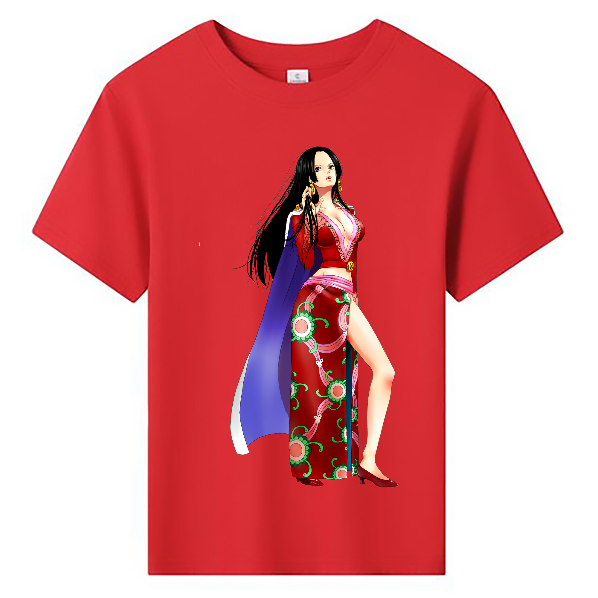 ワンピース ボア・ハンコック ONE PIECE Boa·Hancock 綿100％キッズTシャツ（フロントプリント）