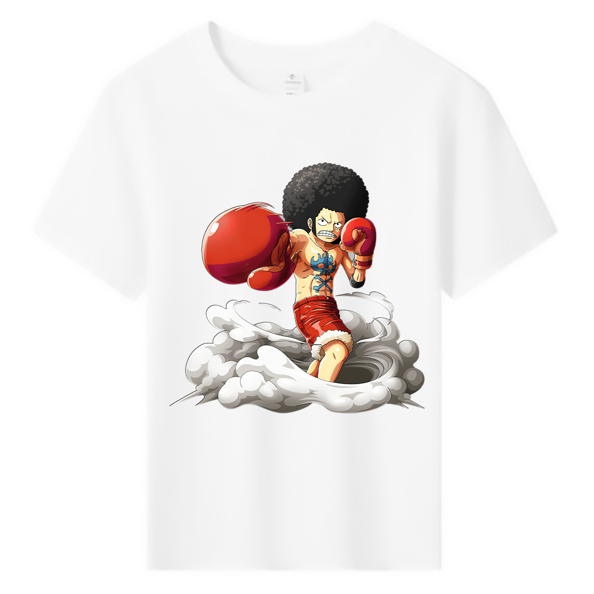 ワンピース モンキー・D・ルフィ ONE PIECE Monkey D. Luffy 綿100％キッズTシャツ（フロントプリント）