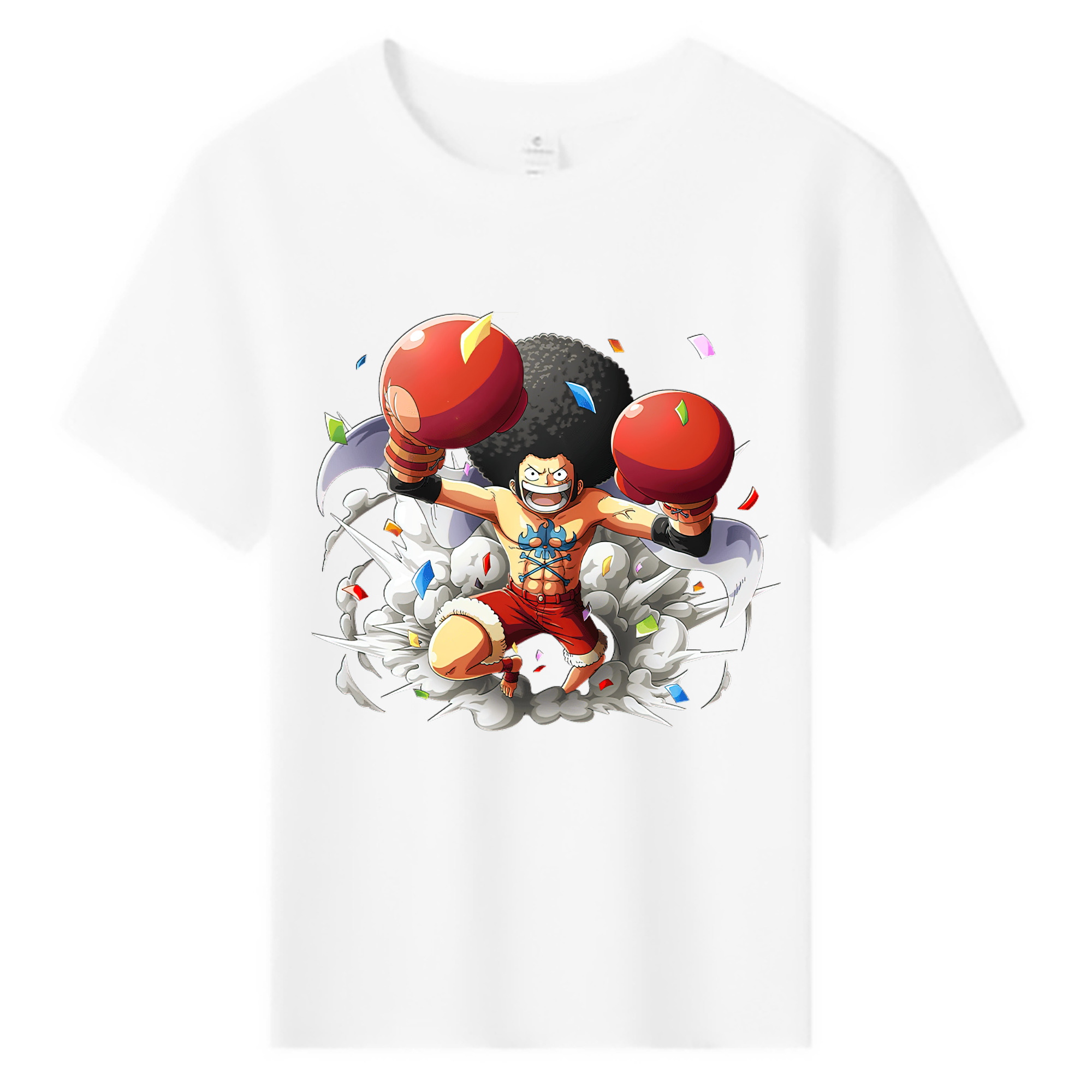 ワンピース モンキー・D・ルフィ ONE PIECE Monkey D. Luffy 綿100％キッズTシャツ（フロントプリント）