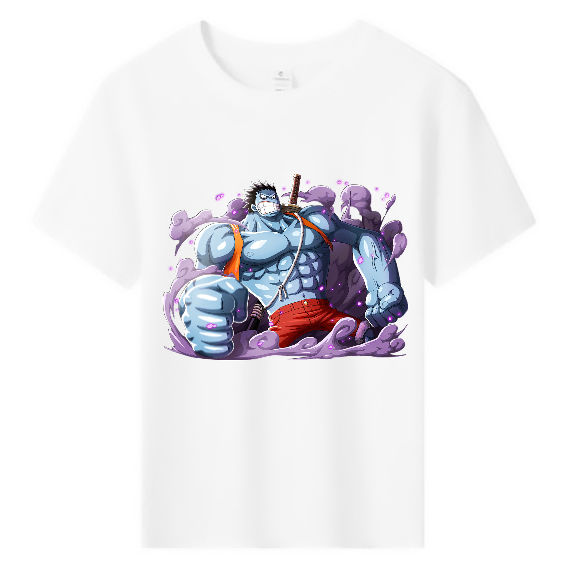 ワンピース モンキー・D・ルフィ ONE PIECE Monkey D. Luffy 綿100％キッズTシャツ（フロントプリント）