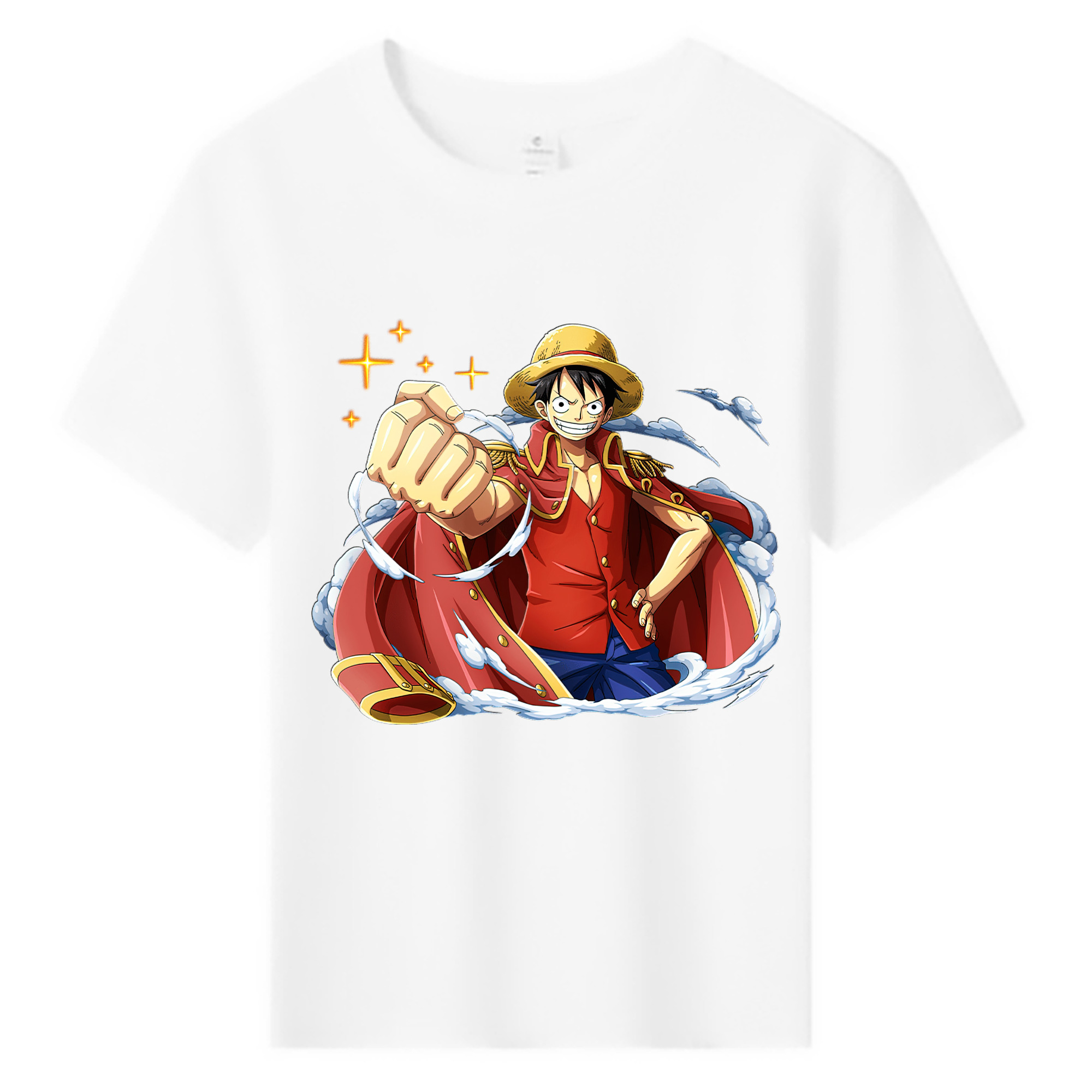 ワンピース モンキー・D・ルフィ ONE PIECE Monkey D. Luffy 綿100％キッズTシャツ（フロントプリント）