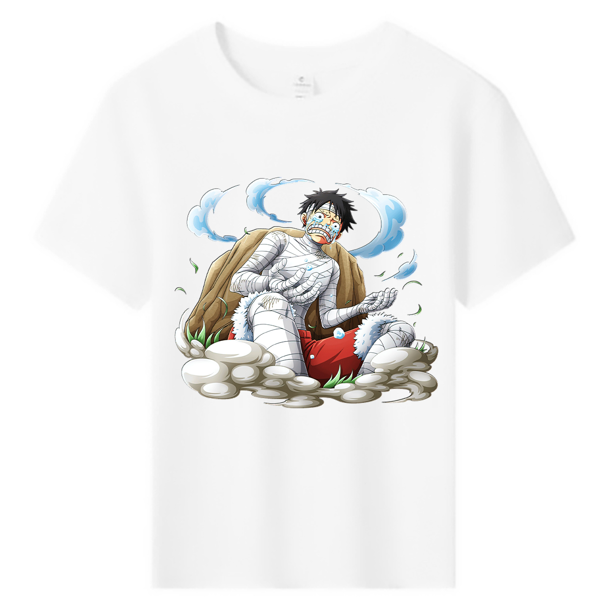 ワンピース モンキー・D・ルフィ ONE PIECE Monkey D. Luffy 綿100％キッズTシャツ（フロントプリント）