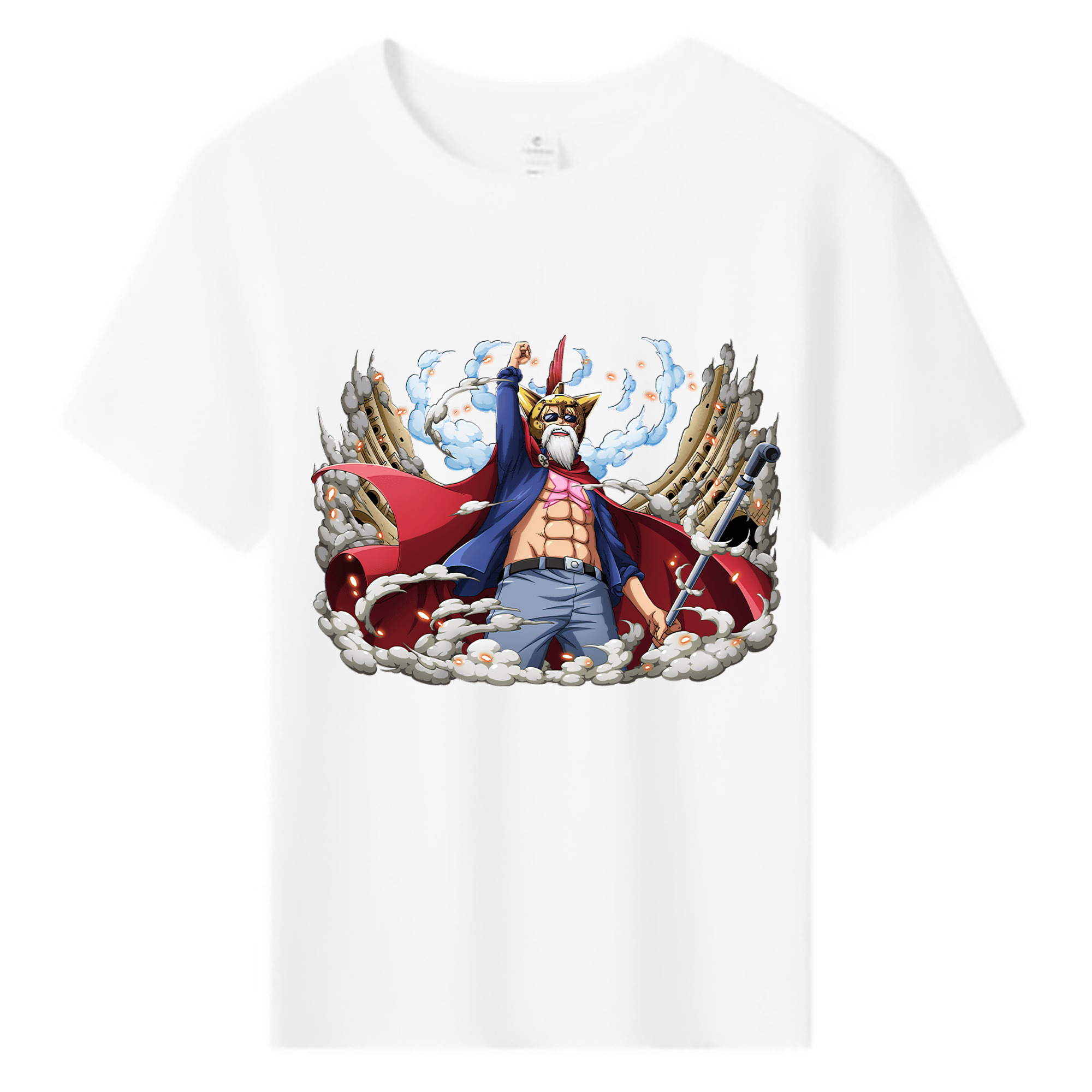 ワンピース モンキー・D・ルフィ ONE PIECE Monkey D. Luffy 綿100％キッズTシャツ（フロントプリント）
