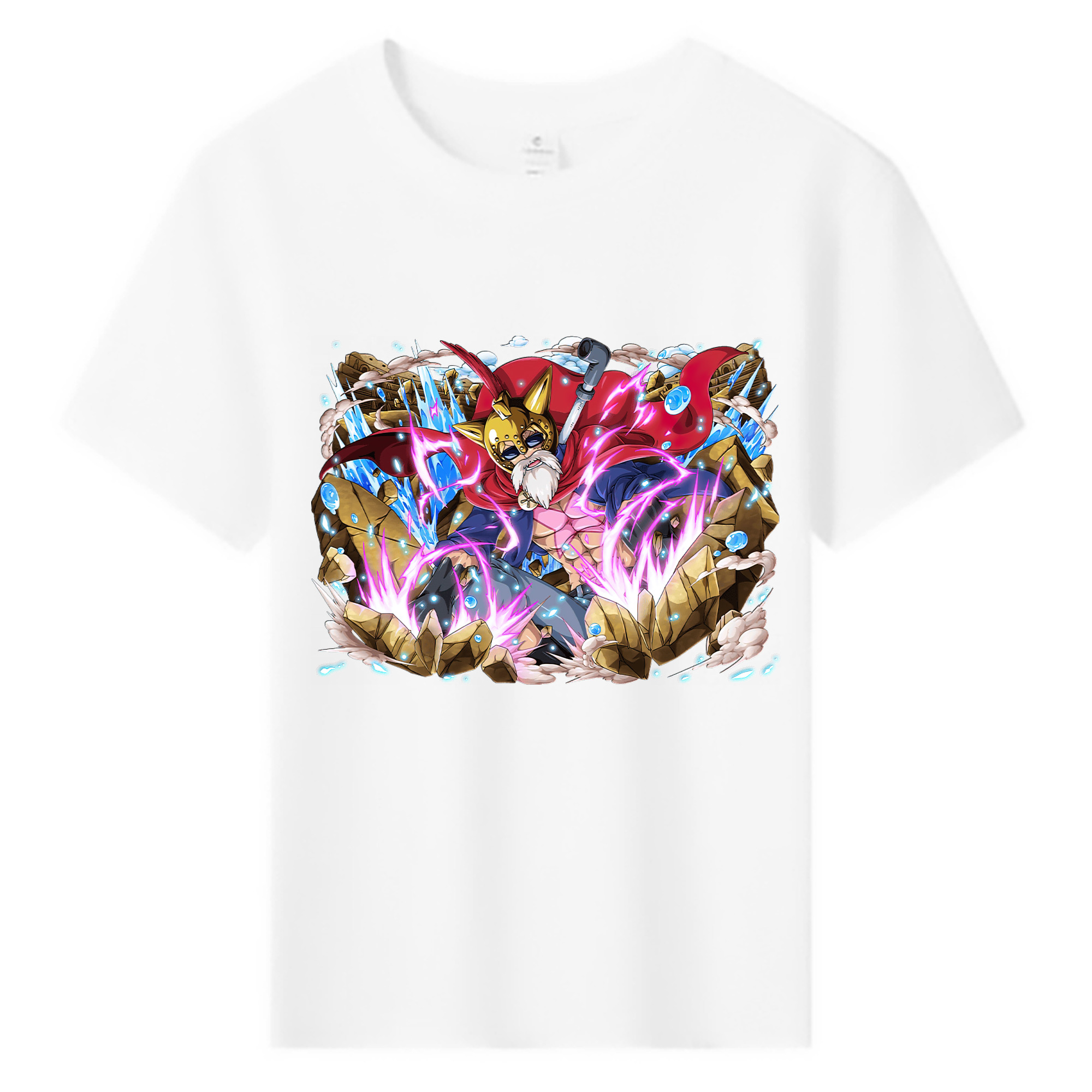 ワンピース モンキー・D・ルフィ ONE PIECE Monkey D. Luffy 綿100％キッズTシャツ（フロントプリント）
