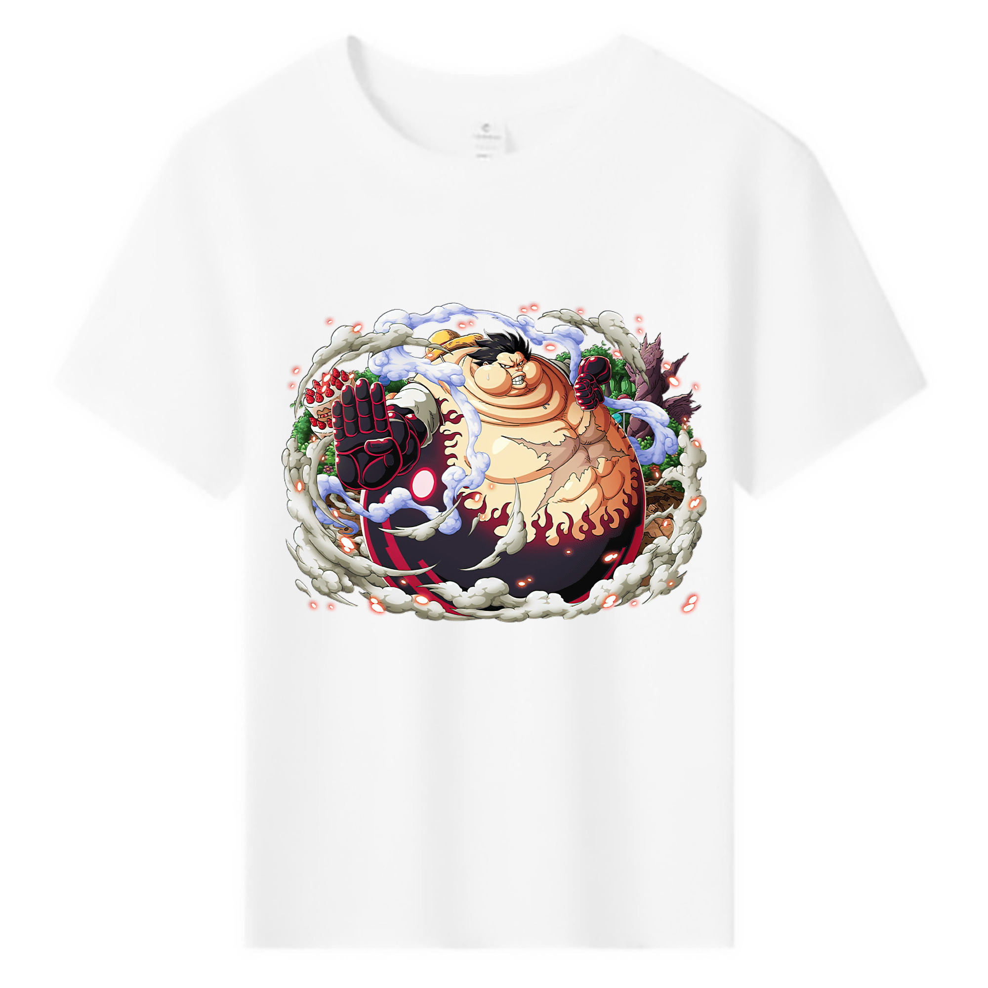 ワンピース モンキー・D・ルフィ ONE PIECE Monkey D. Luffy 綿100％キッズTシャツ（フロントプリント）