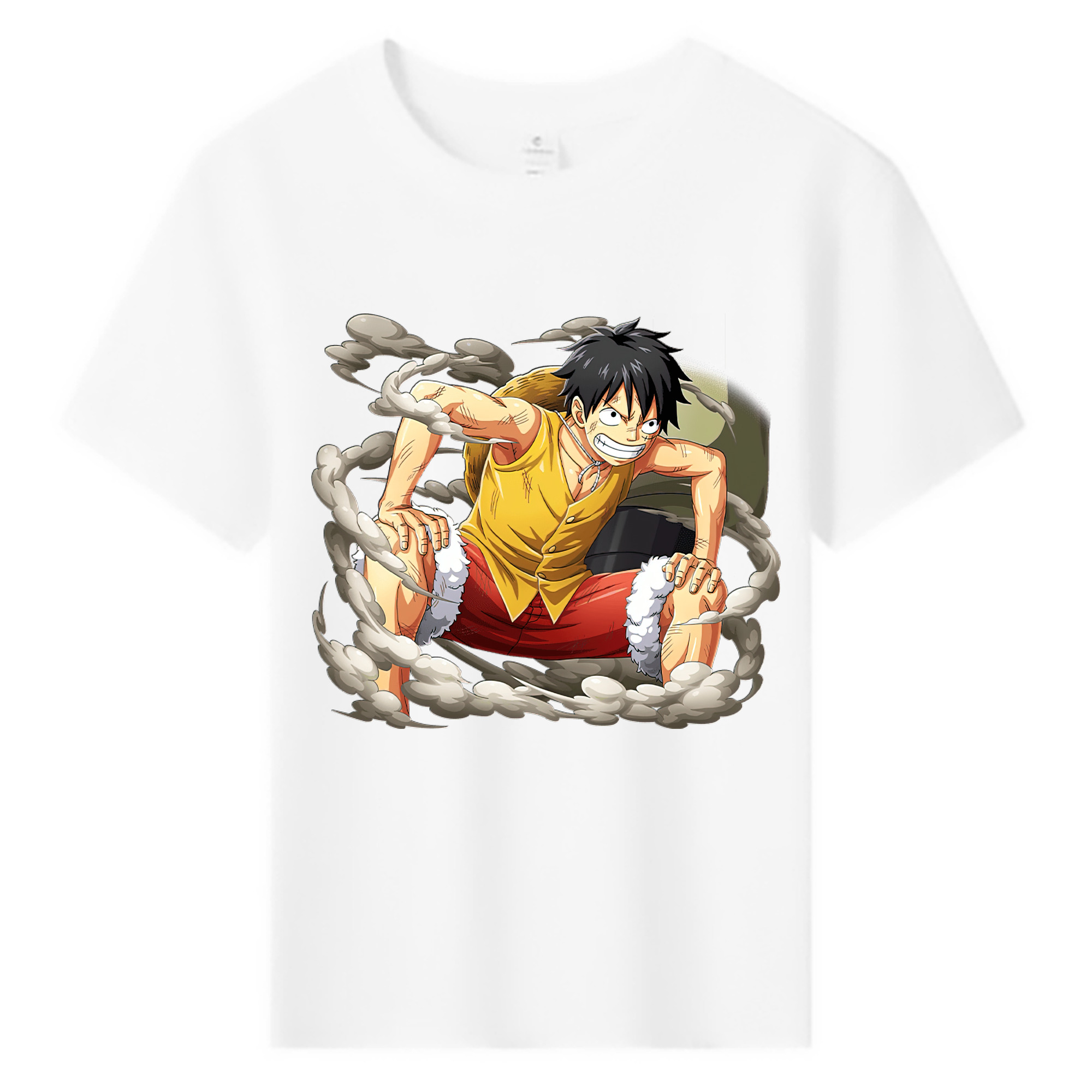 ワンピース モンキー・D・ルフィ ONE PIECE Monkey D. Luffy 綿100％キッズTシャツ（フロントプリント）