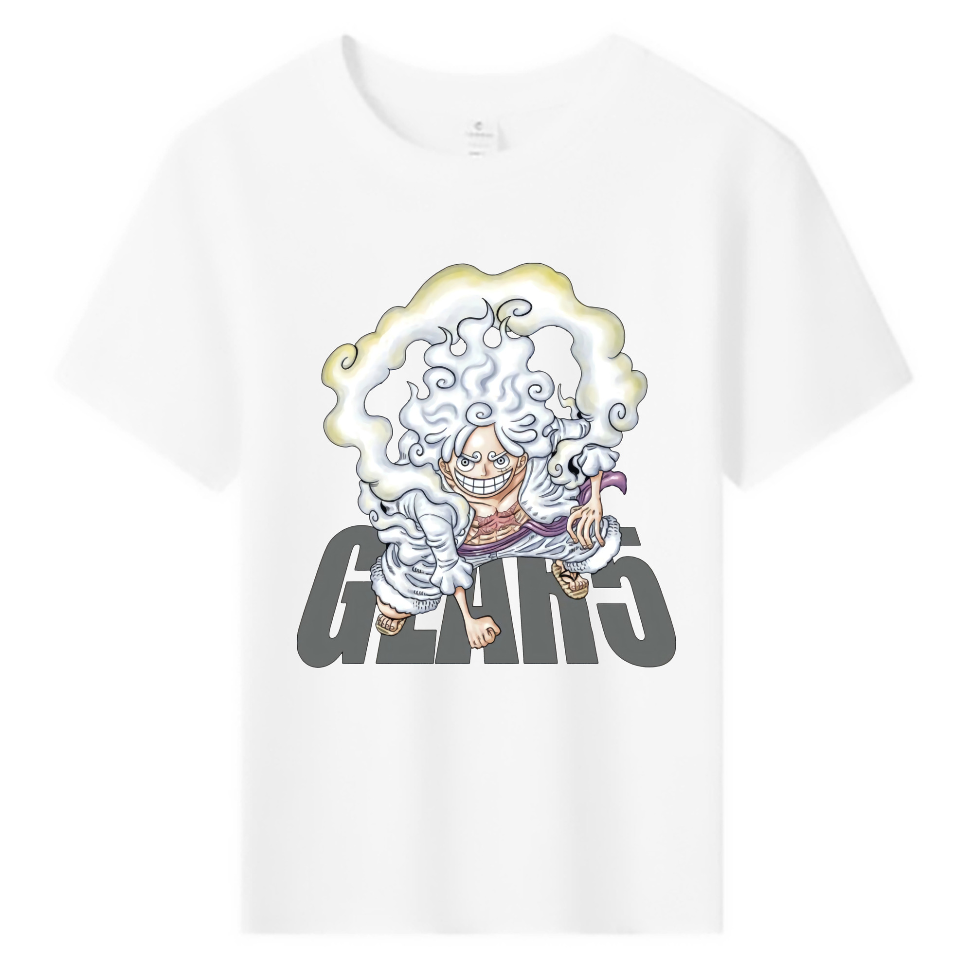 ワンピース モンキー・D・ルフィ ONE PIECE Monkey D. Luffy 綿100％キッズTシャツ（フロントプリント）