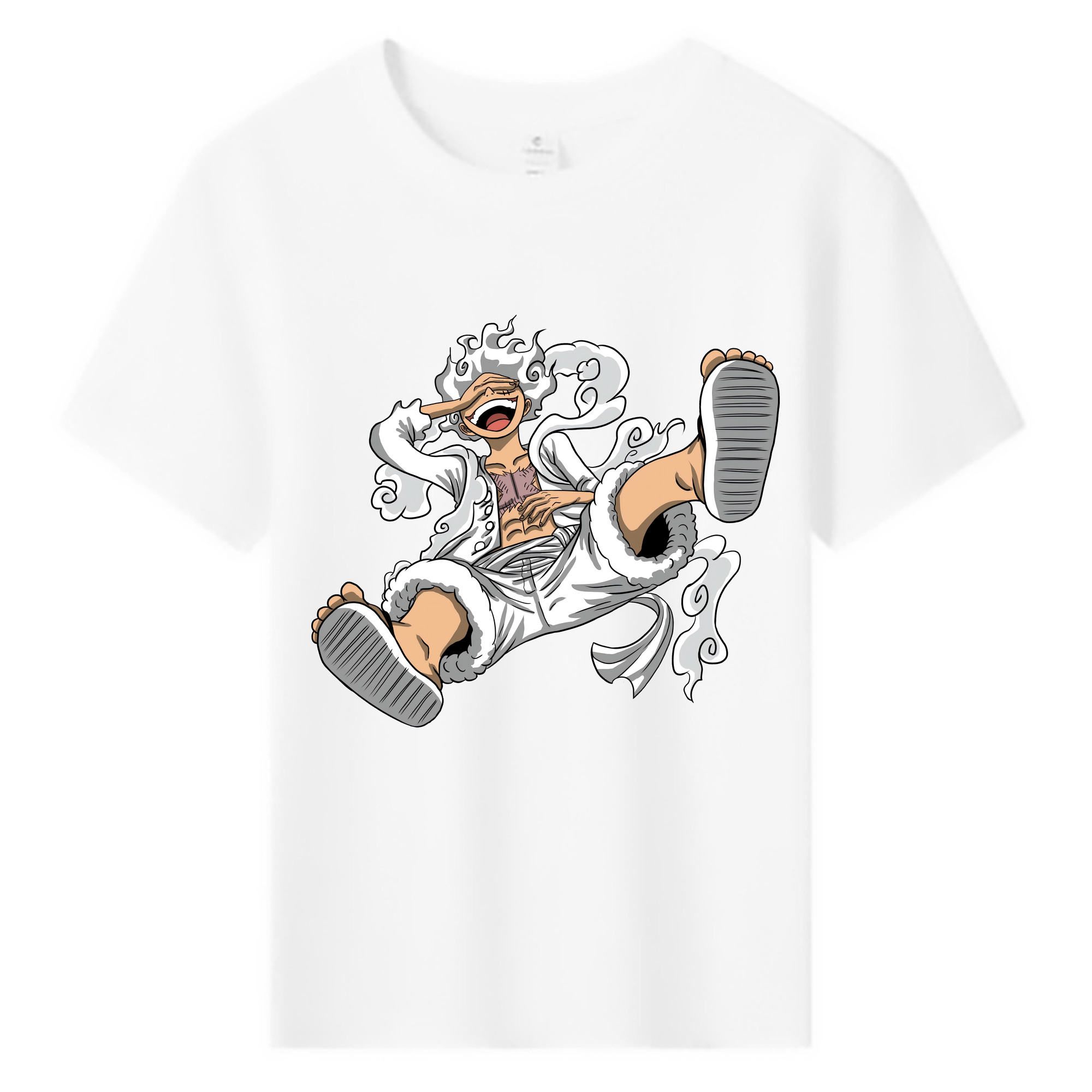 ワンピース モンキー・D・ルフィ ONE PIECE Monkey D. Luffy 綿100％キッズTシャツ（フロントプリント）