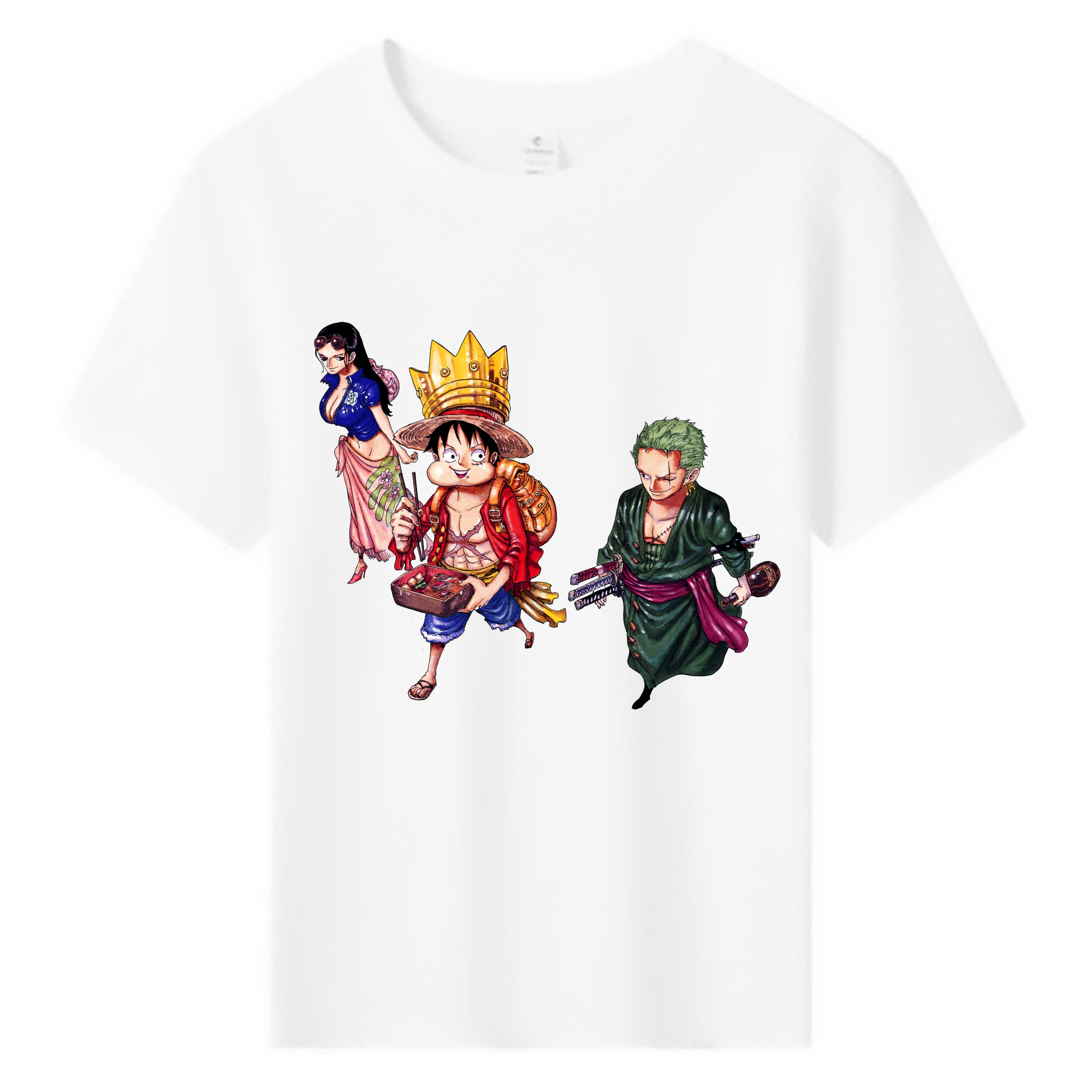ワンピース モンキー・D・ルフィ ONE PIECE Monkey D. Luffy 綿100％キッズTシャツ（フロントプリント）