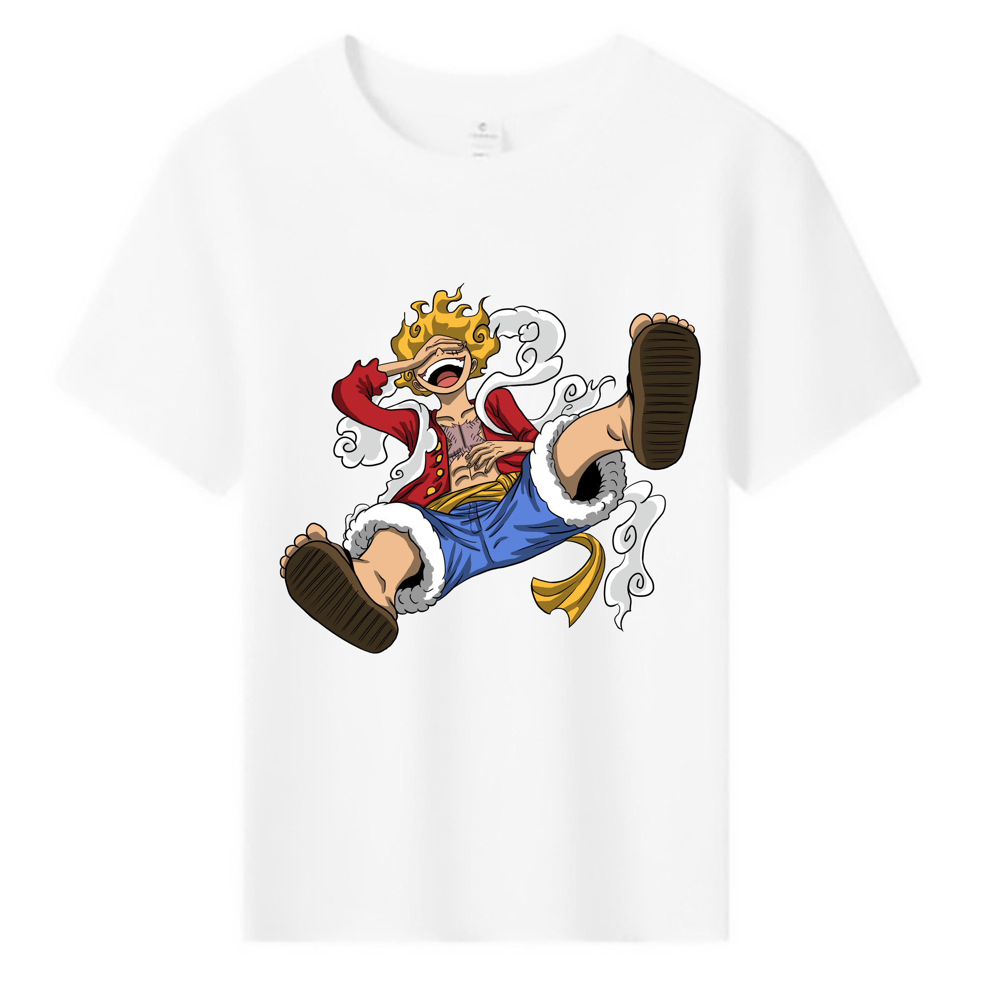ワンピース モンキー・D・ルフィ ONE PIECE Monkey D. Luffy 綿100％キッズTシャツ（フロントプリント）