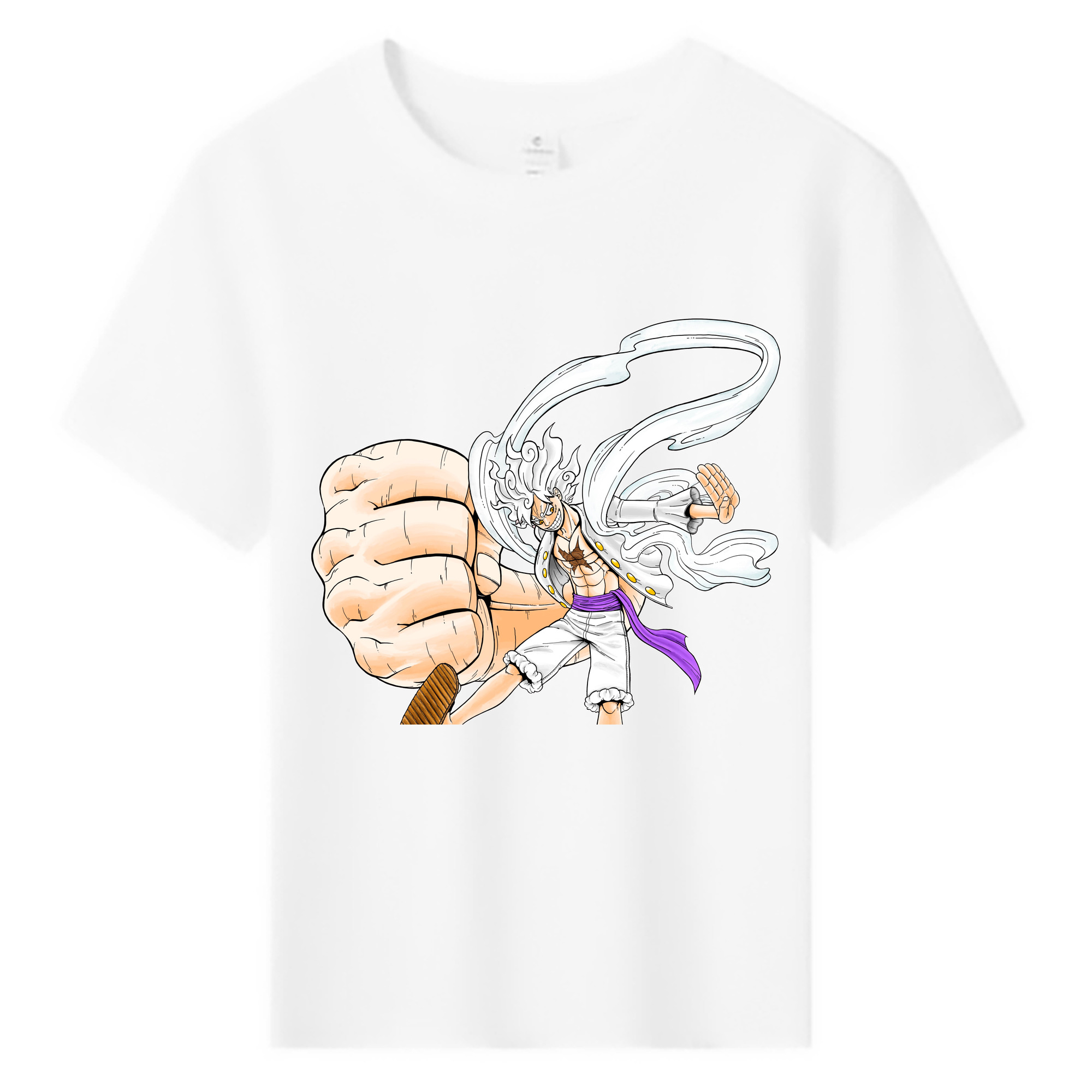 ワンピース モンキー・D・ルフィ ONE PIECE Monkey D. Luffy 綿100％キッズTシャツ（フロントプリント）