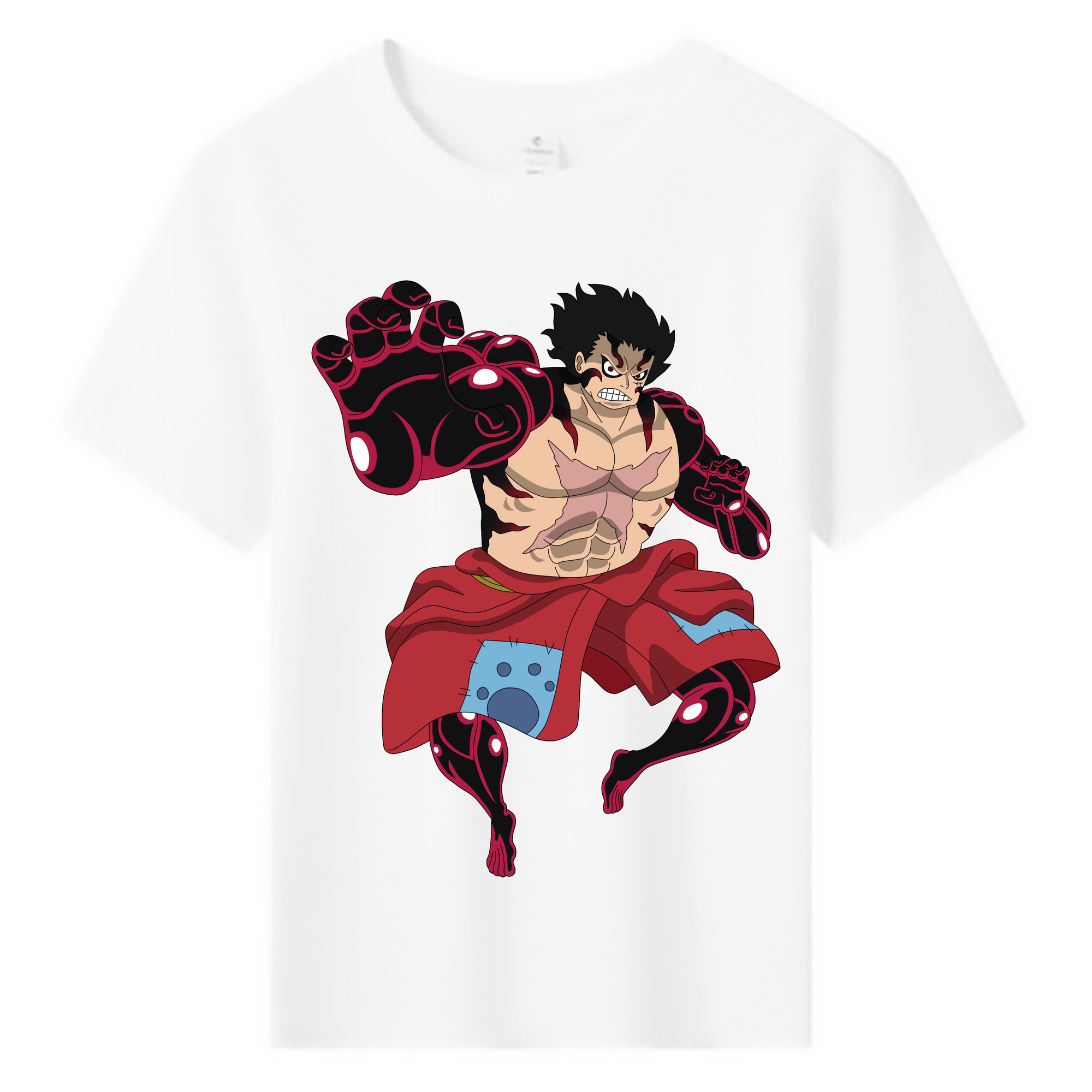 ワンピース モンキー・D・ルフィ ONE PIECE Monkey D. Luffy 綿100％キッズTシャツ（フロントプリント）