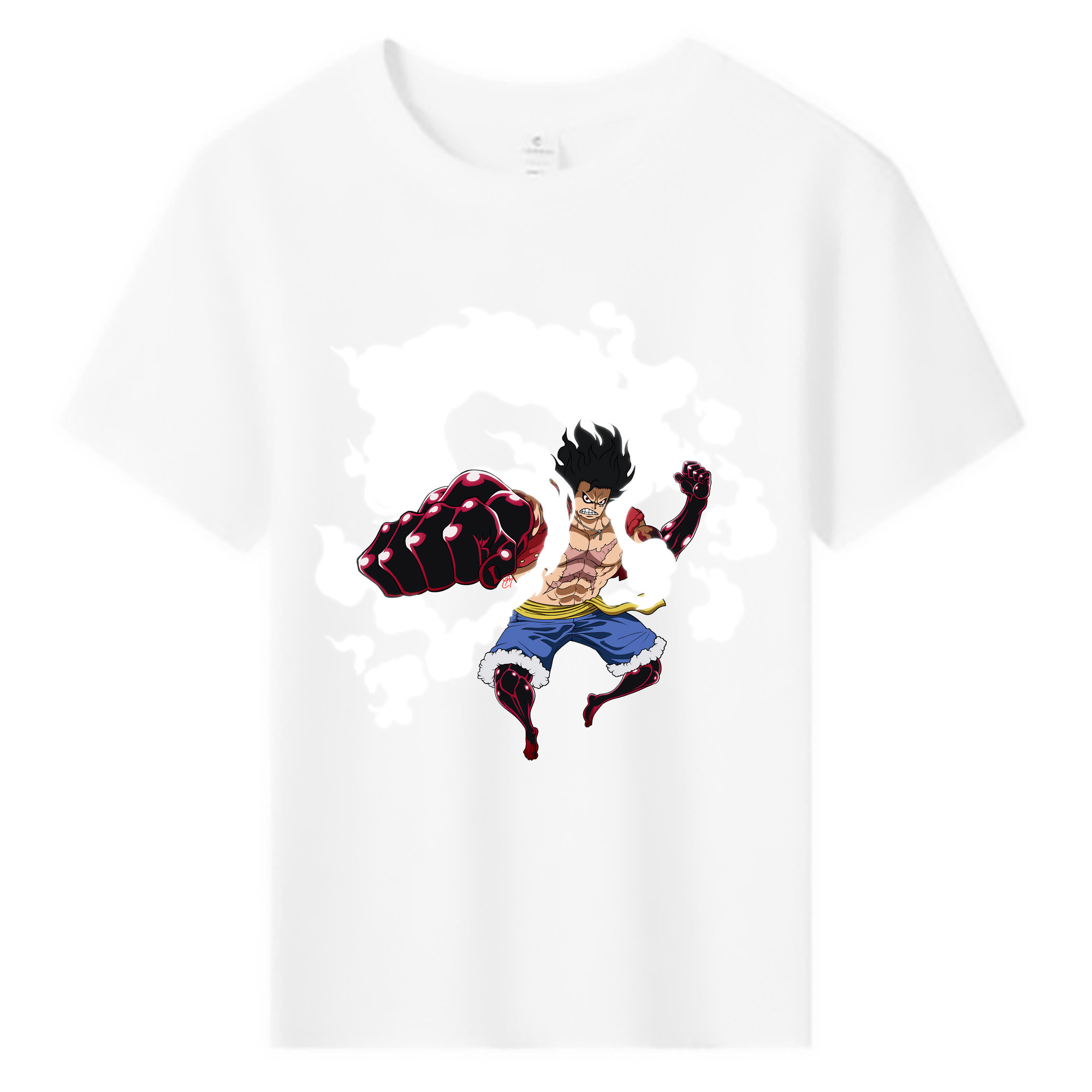ワンピース モンキー・D・ルフィ ONE PIECE Monkey D. Luffy 綿100％キッズTシャツ（フロントプリント）