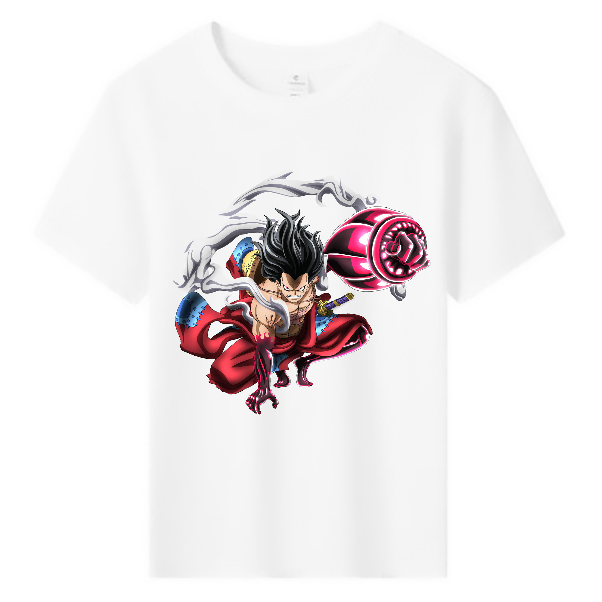 ワンピース モンキー・D・ルフィ ONE PIECE Monkey D. Luffy 綿100％キッズTシャツ（フロントプリント）