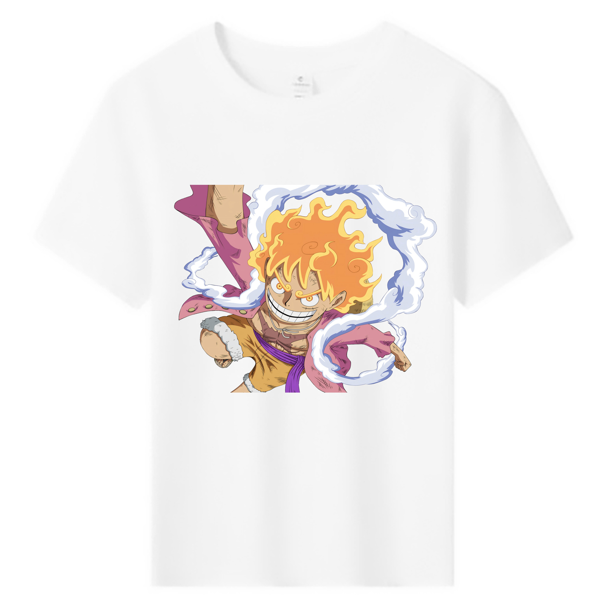 ワンピース モンキー・D・ルフィ ONE PIECE Monkey D. Luffy 綿100％キッズTシャツ（フロントプリント）
