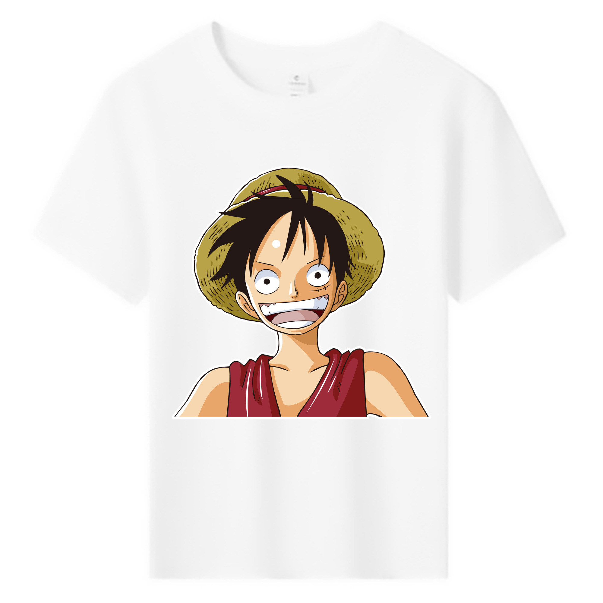 ワンピース モンキー・D・ルフィ ONE PIECE Monkey D. Luffy 綿100％キッズTシャツ（フロントプリント）