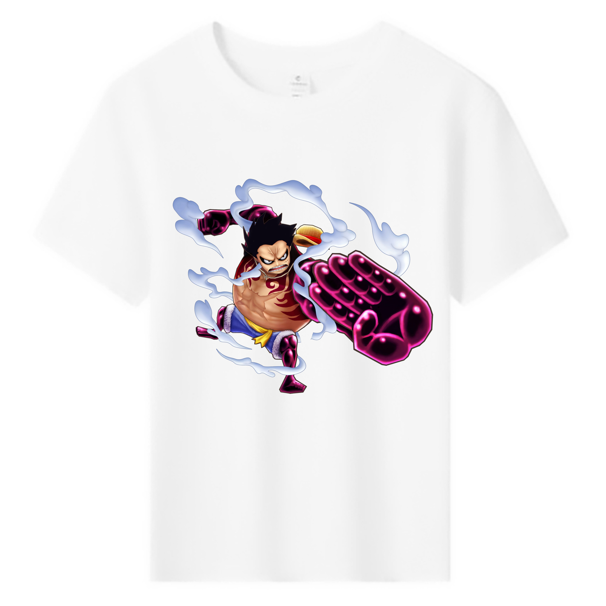 ワンピース モンキー・D・ルフィ ONE PIECE Monkey D. Luffy 綿100％キッズTシャツ（フロントプリント）