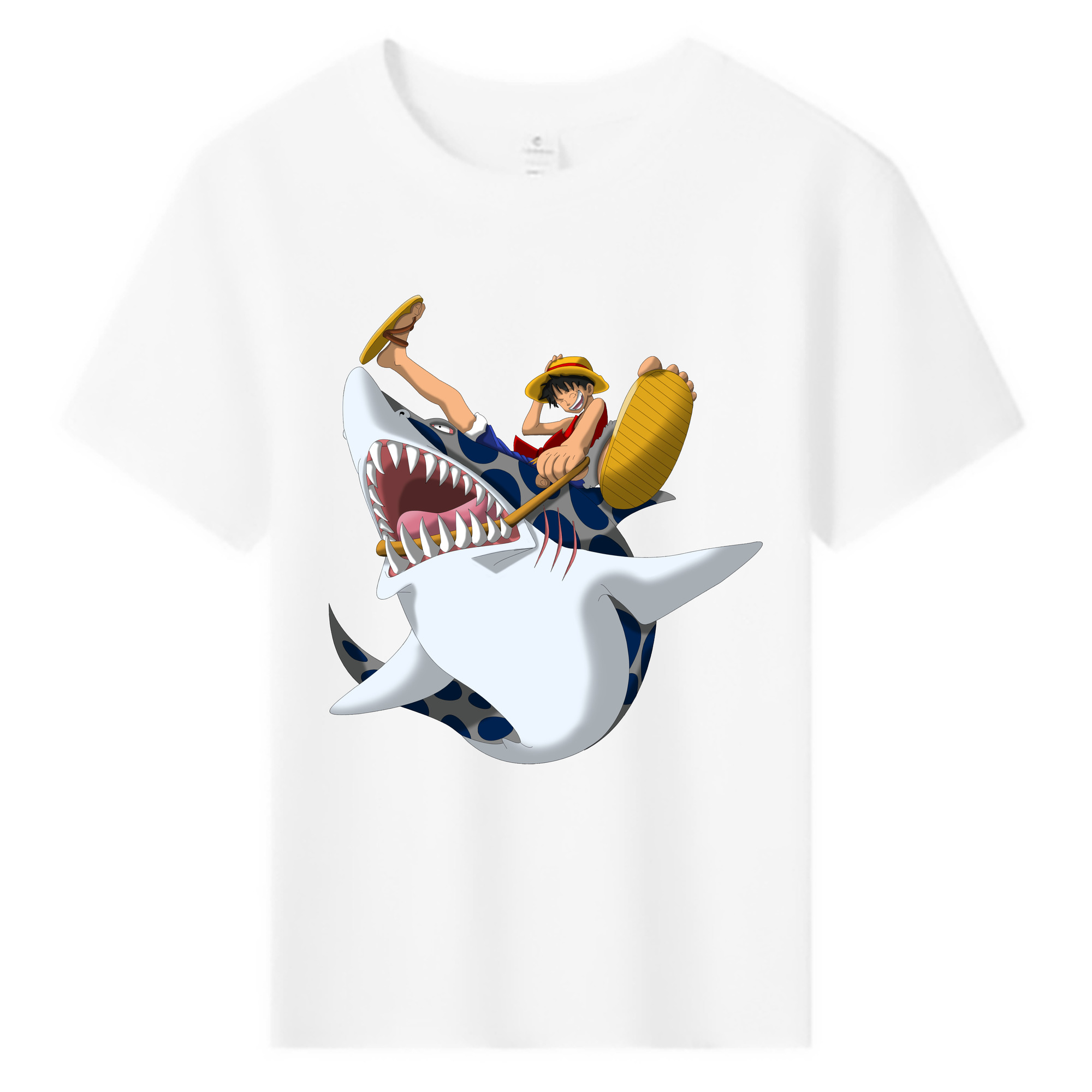 ワンピース モンキー・D・ルフィ ONE PIECE Monkey D. Luffy 綿100％キッズTシャツ（フロントプリント）