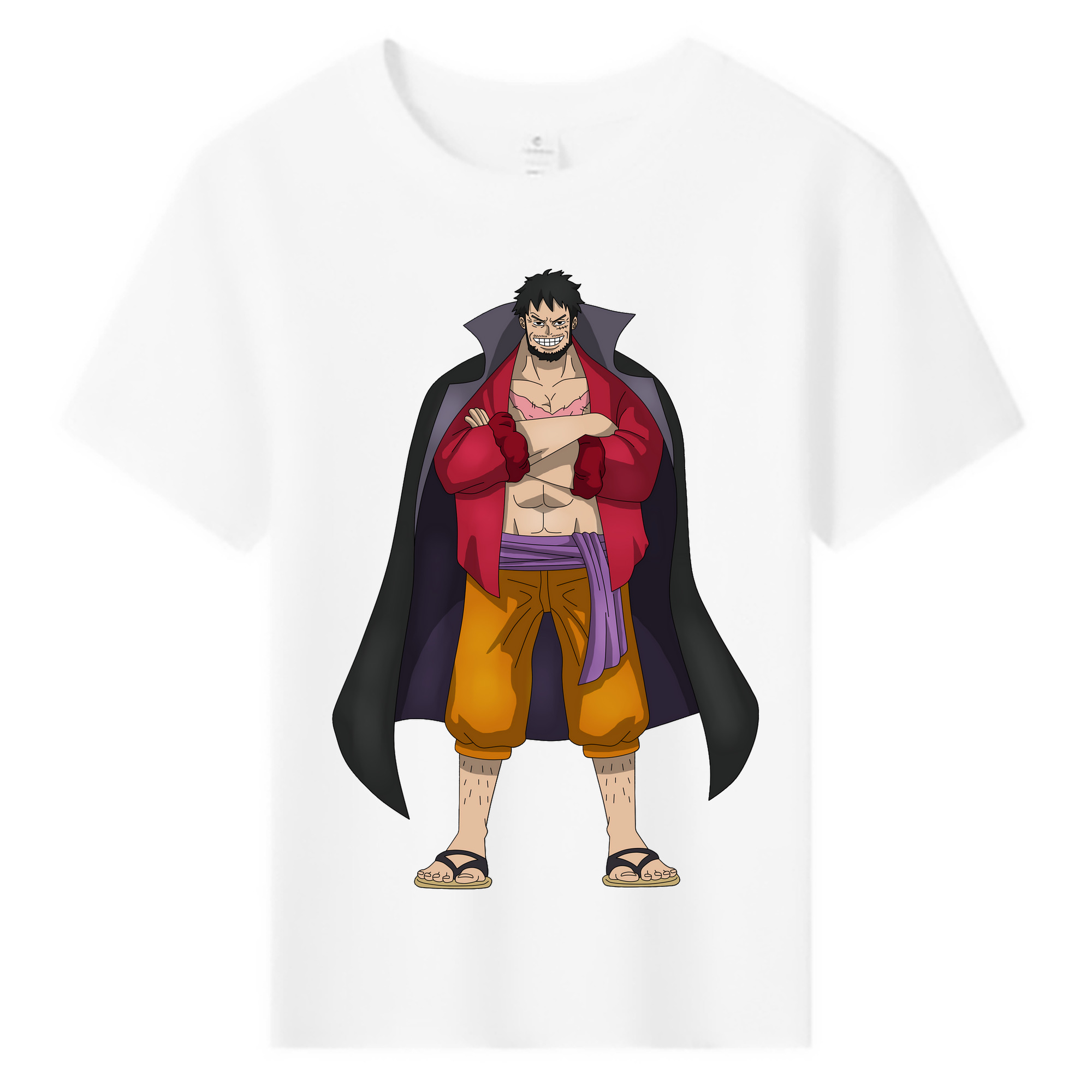 ワンピース モンキー・D・ルフィ ONE PIECE Monkey D. Luffy 綿100％キッズTシャツ（フロントプリント）