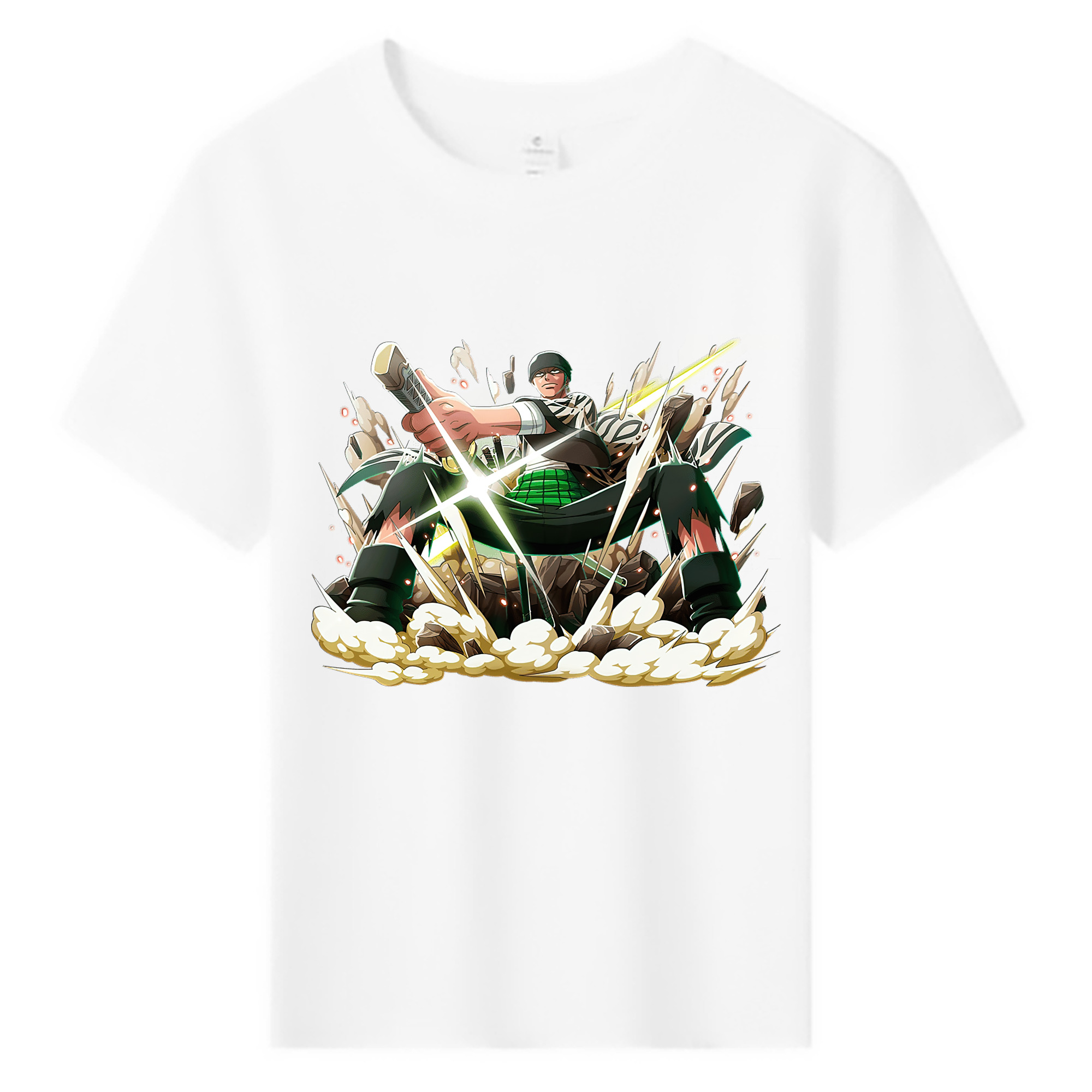 ワンピース ロロノア・ゾロ ONE PIECE Roronoa Zoro 綿100％キッズTシャツ（フロントプリント）