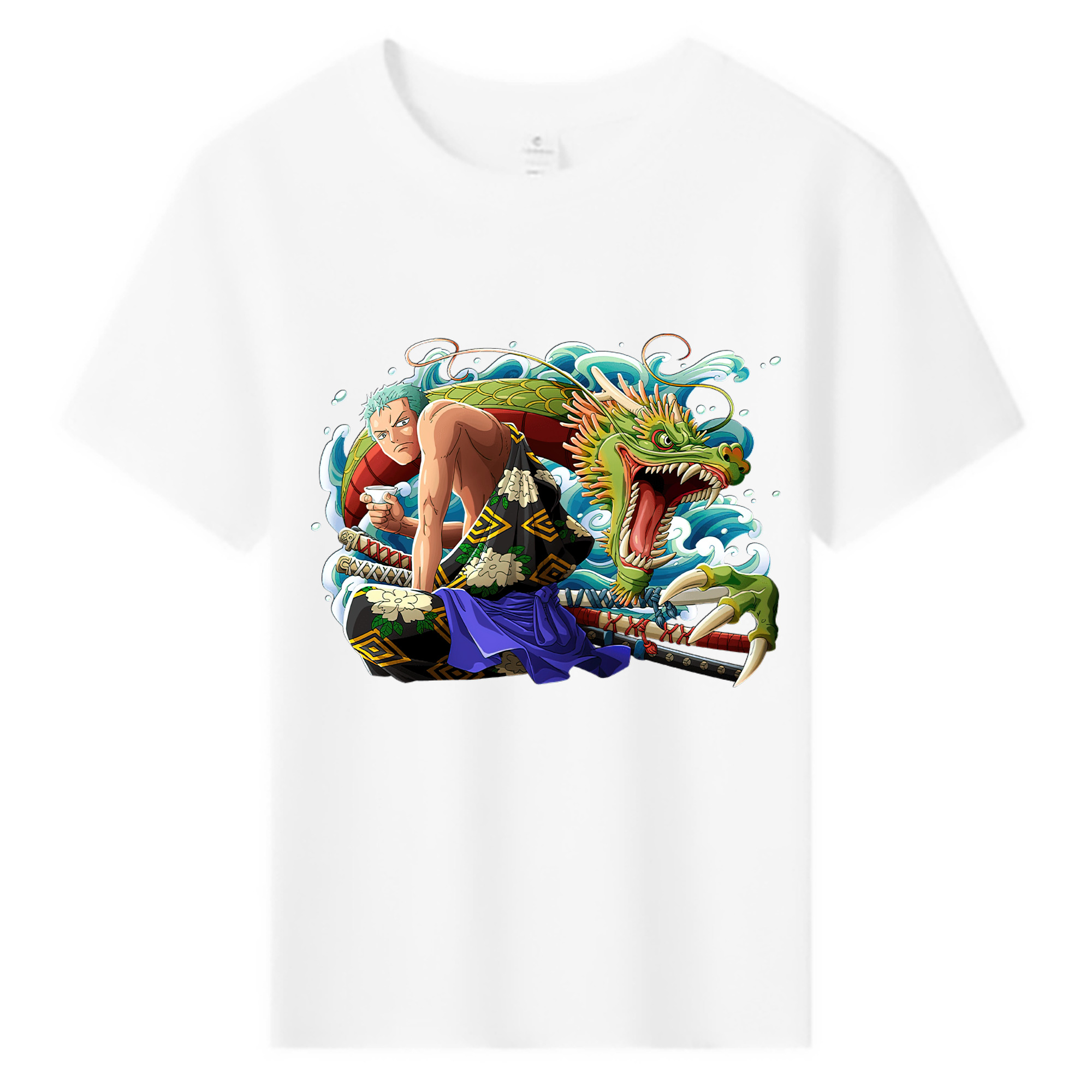 ワンピース ロロノア・ゾロ ONE PIECE Roronoa Zoro 綿100％キッズTシャツ（フロントプリント）