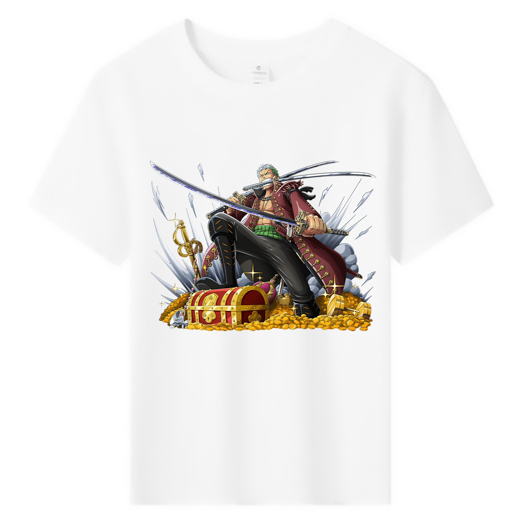 ワンピース ロロノア・ゾロ ONE PIECE Roronoa Zoro 綿100％キッズTシャツ（フロントプリント）